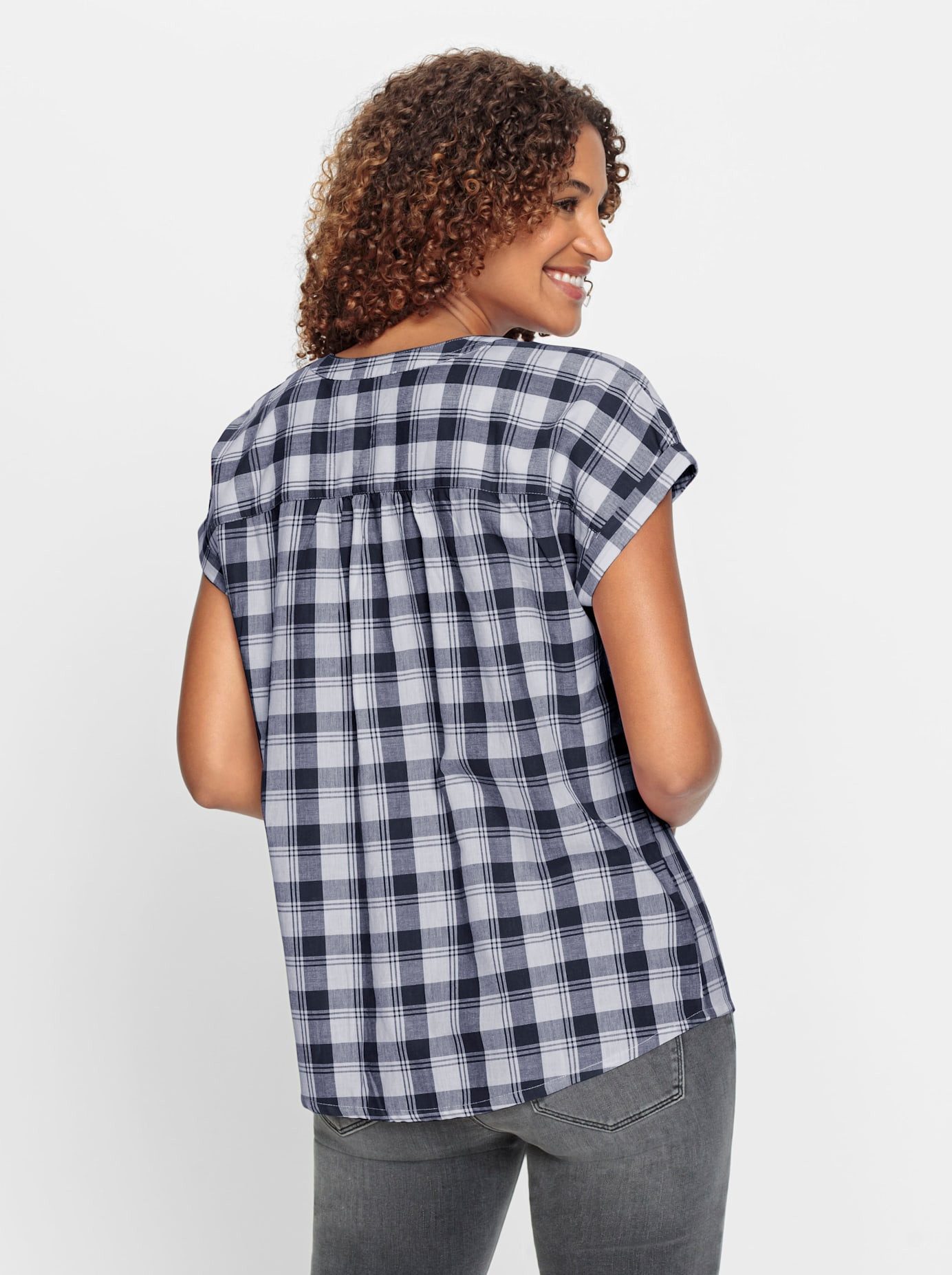 Casual Looks Geruite blouse