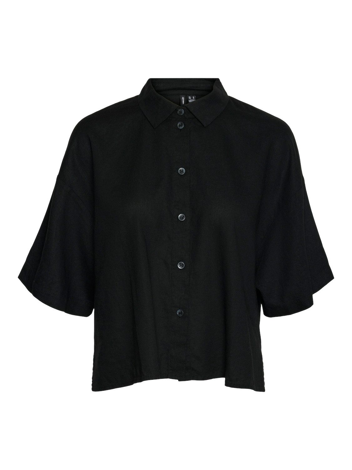 Vero Moda Overhemdblouse VMLINN LINEN 2 4 SHORT SHIRT WVN NOOS