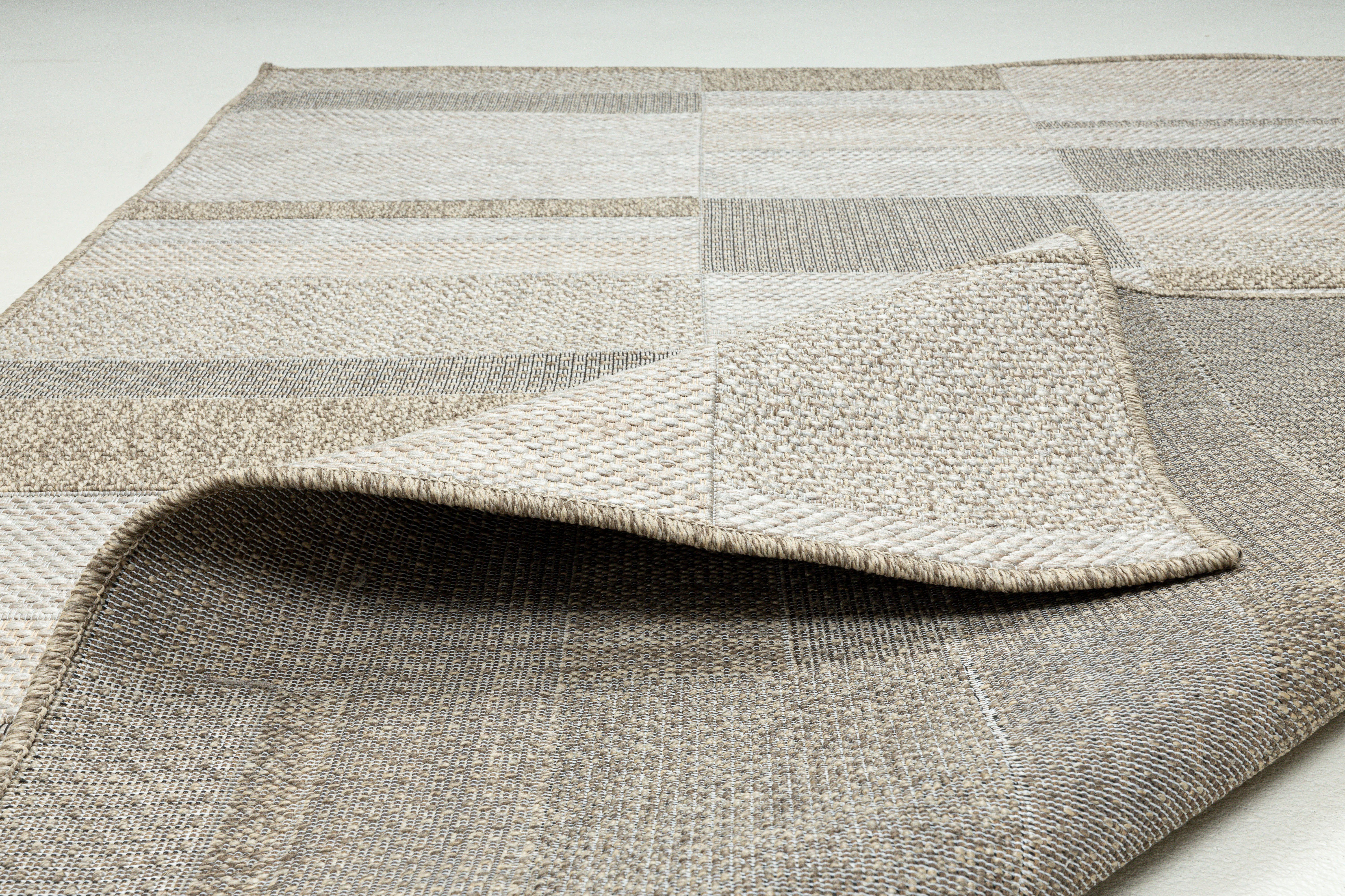 Gino Falcone Vloerkleed Mariella GF-135 modern patchworkontwerp, gemêleerd, geschikt voor binnen en buiten