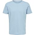 selected homme t-shirt morgan o-neck tee blauw
