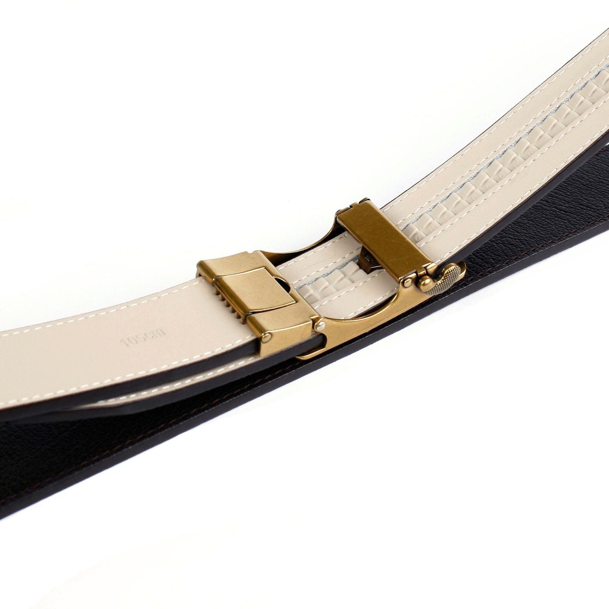 Anthoni Crown Leren riem in trendy mokkakleur