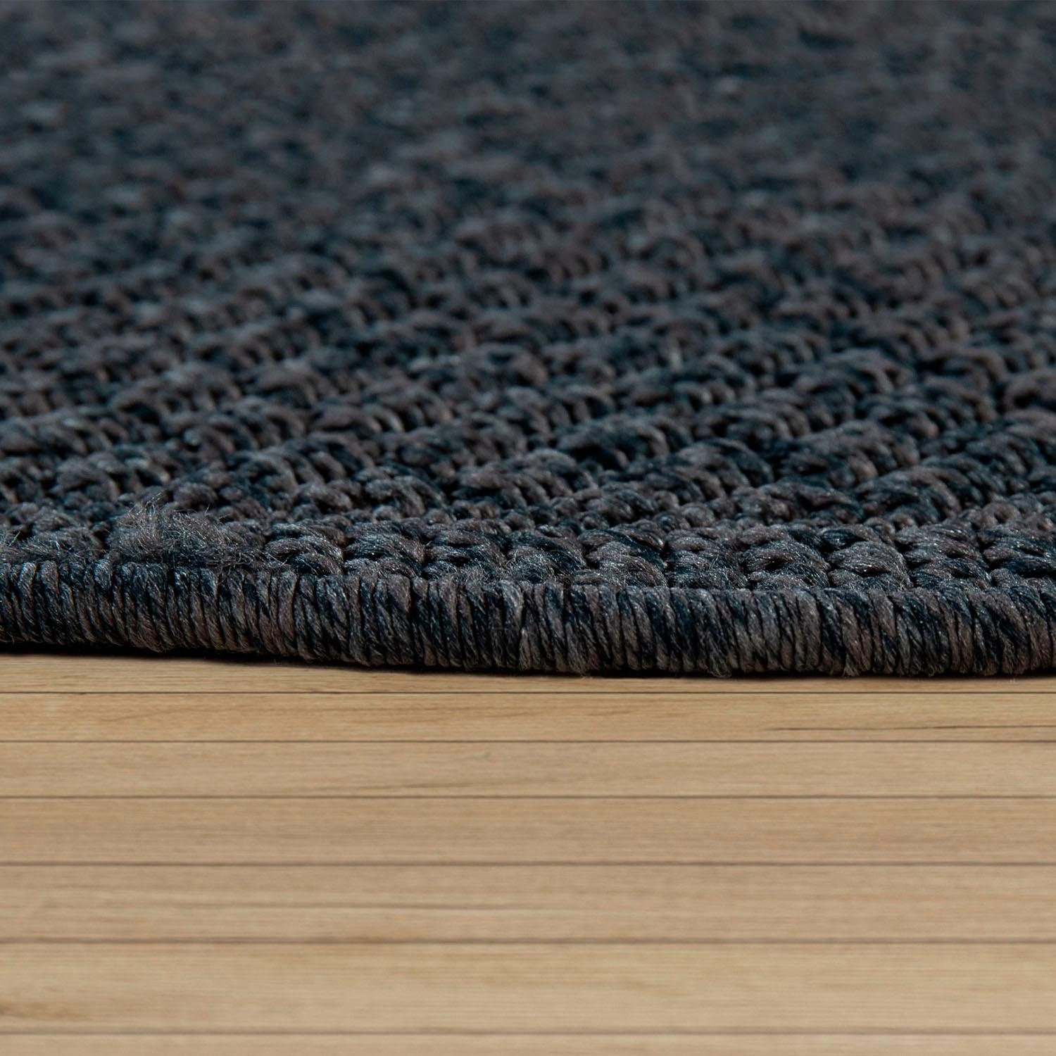 Paco Home Vloerkleed Timber 125 Platweefsel, sisal look, geschikt voor binnen en buiten, woonkamer