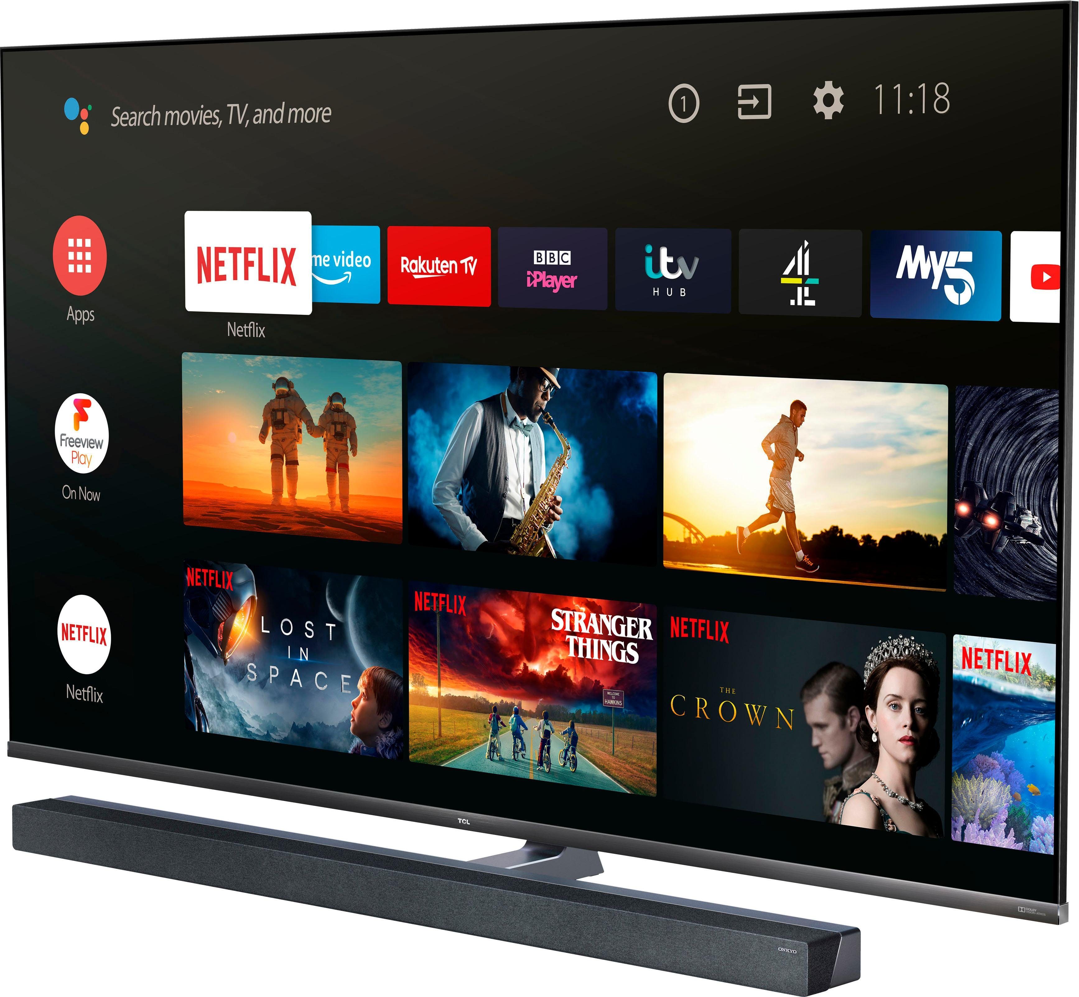 TCL QLED-TV 65X10X1, 164 cm / 65", 4K Ultra HD, Smart TV, Mini led, Android tv, 4K HDR premium 1500, 100 Hz Motion Clarity