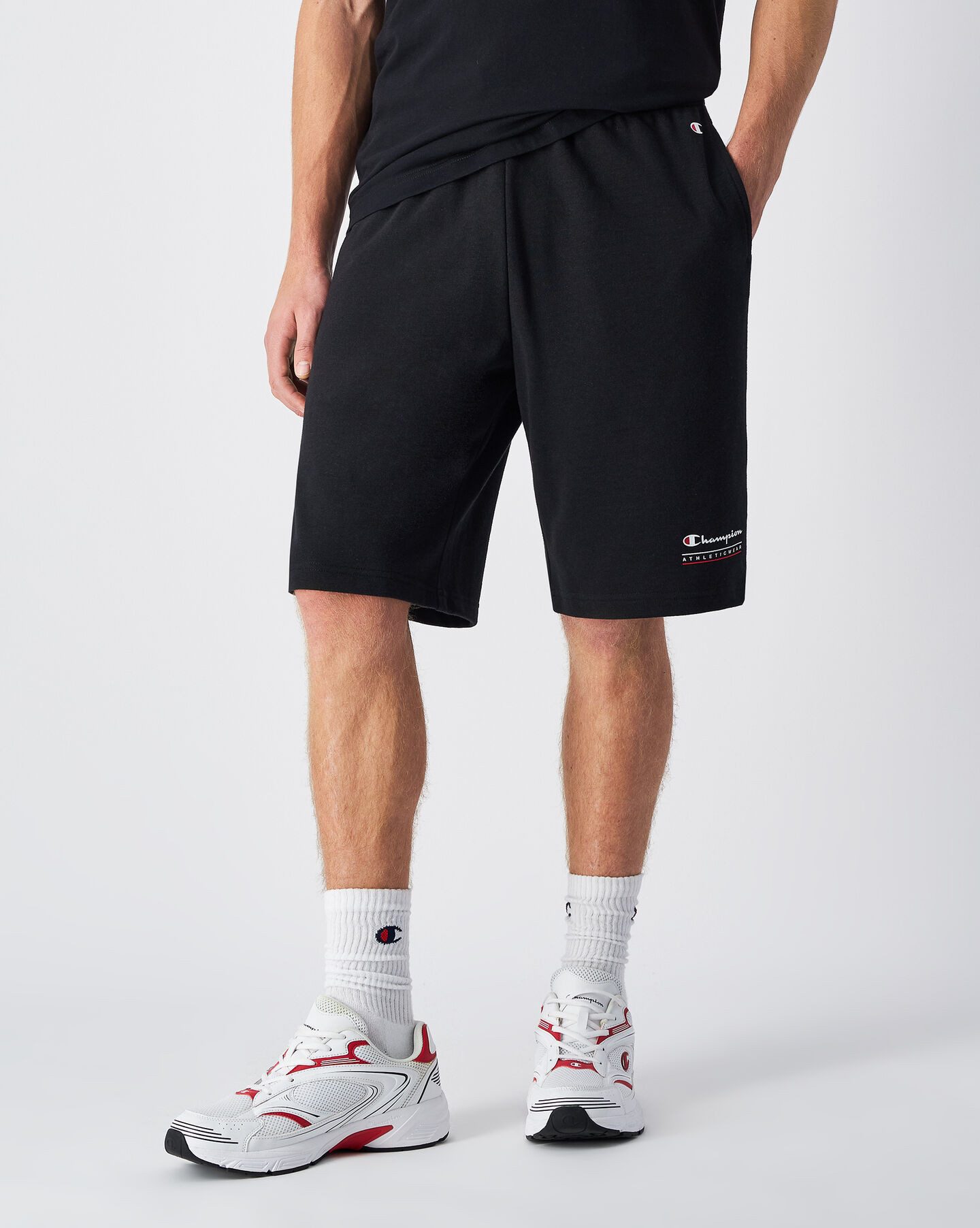 Champion Sweatshort heren sportshorts maat M (48/50) zwart