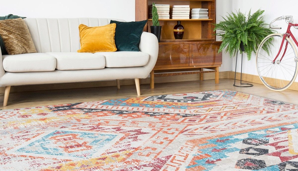 aRTE ESPINA Vloerkleed Indiana 200 Vintage-look, woonkamer moderne vloerkleden maat 80 cm x 150 cm x 10 mm multicolor