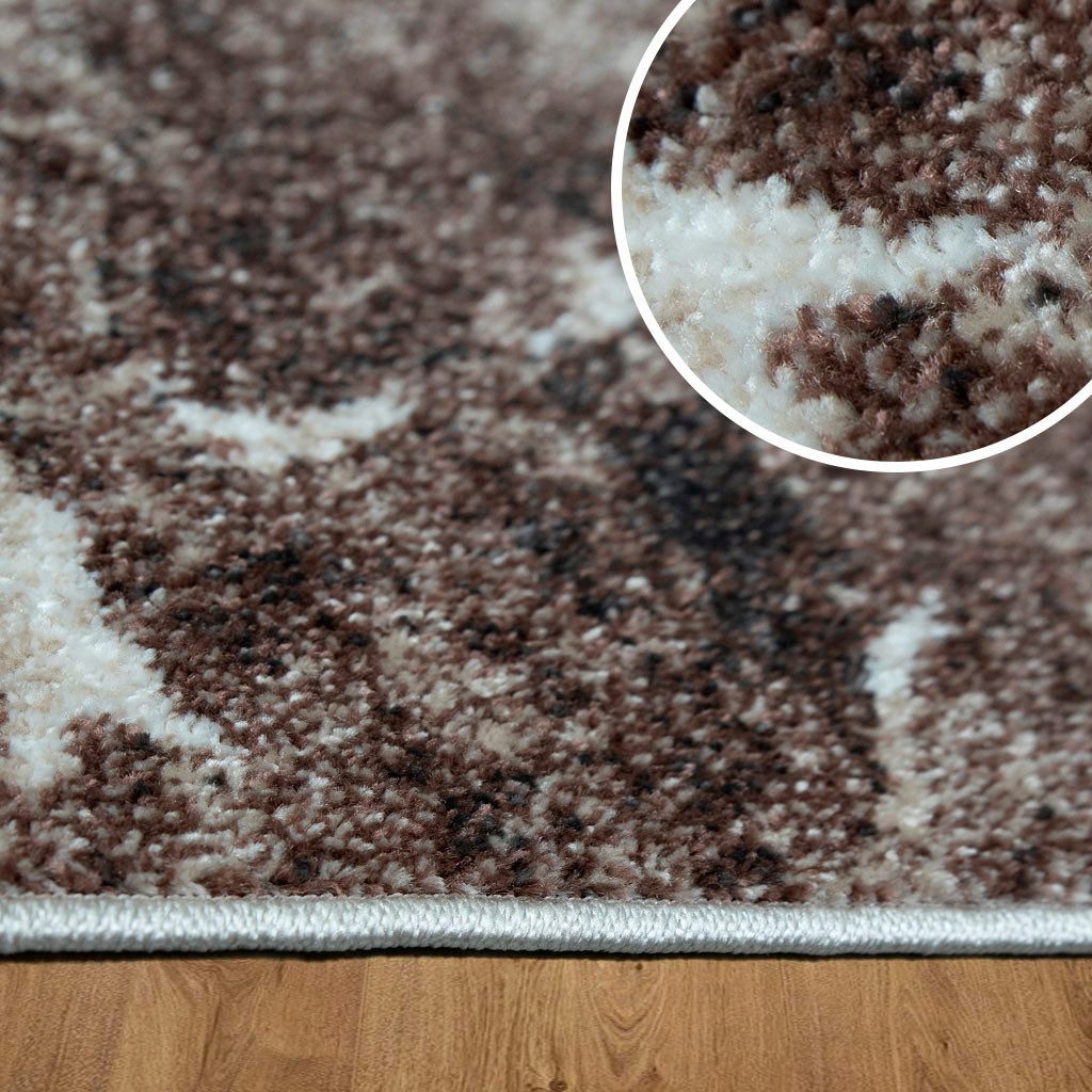 my home Vloerkleed Zonneschaduw met bijzonder zachte pool, kortpolig, modern marmerontwerp
