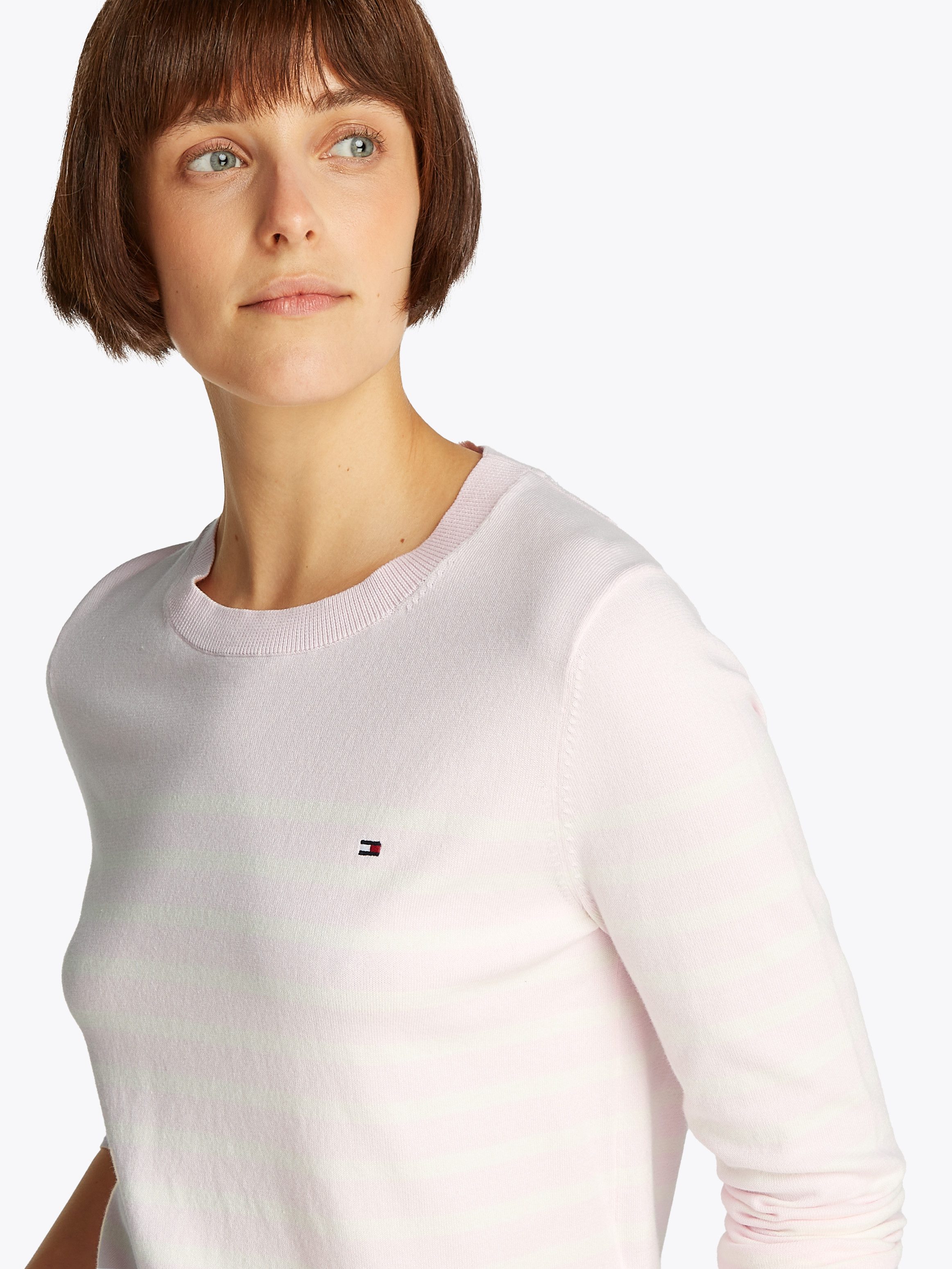 Tommy Hilfiger Trui met ronde hals CO JERSEY STITCH LS C-NK SWT