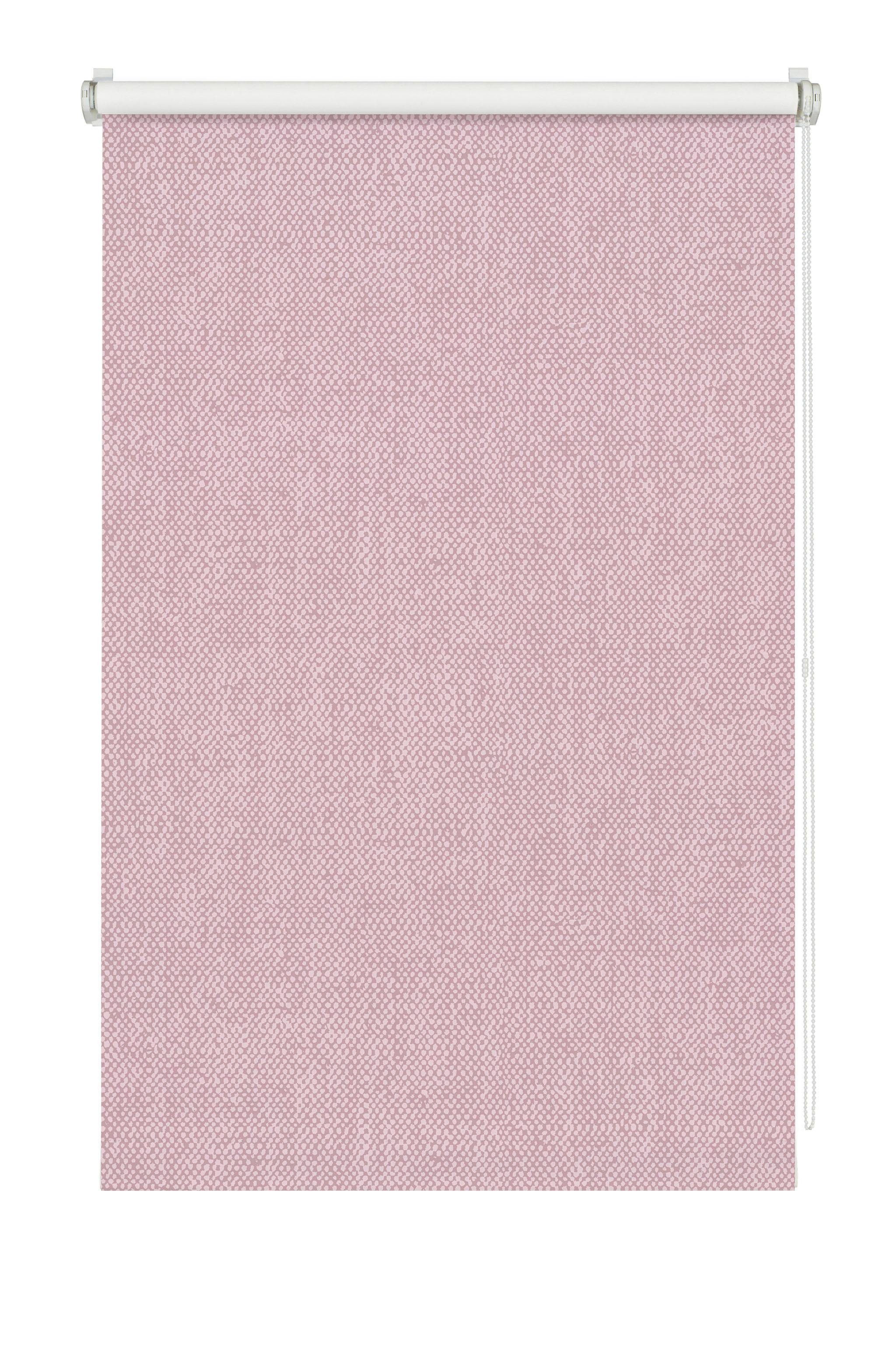 wohnidee rolgordijn met zijbediening rolgordijn verduistering kleefmontage - schroefmontage mogelijk (1 stuk) roze