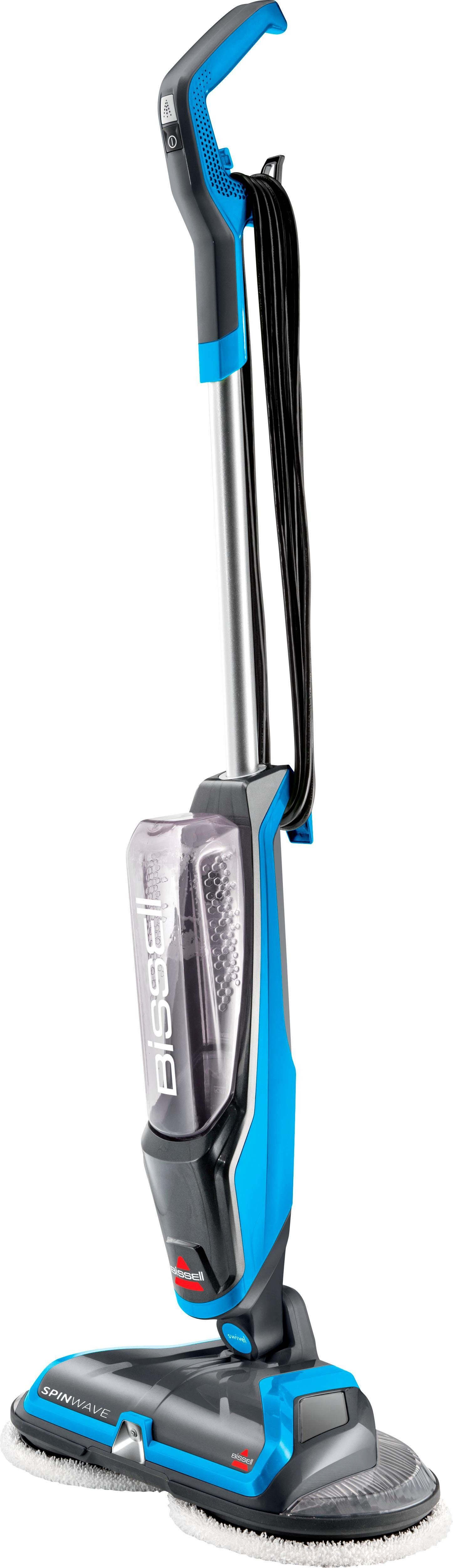 Bissell Reiniger voor harde vloeren 2052, SpinWave elektrische mop, eenvoudig te manoeuvreren voor alle harde vloeren, herbruikbare reinigingspads, verswatertank