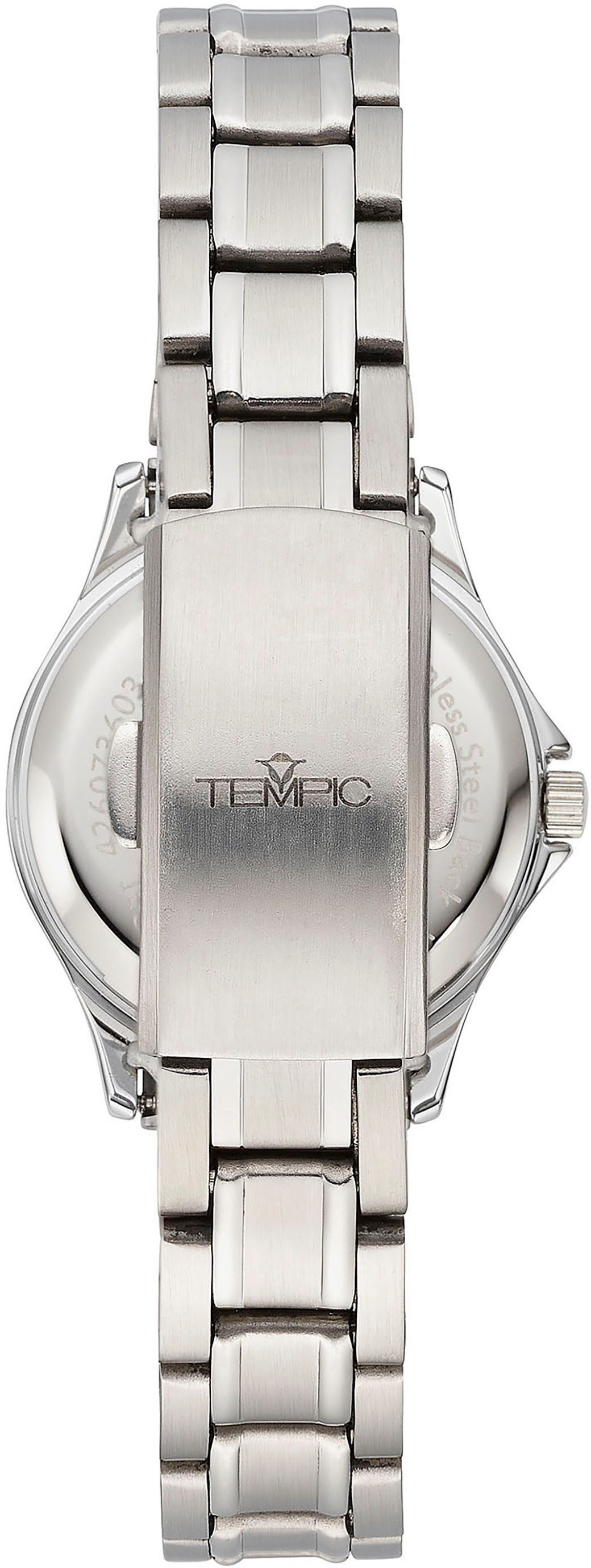 Tempic Kwartshorloge Horloge, dameshorloge, analoog, stalen armband