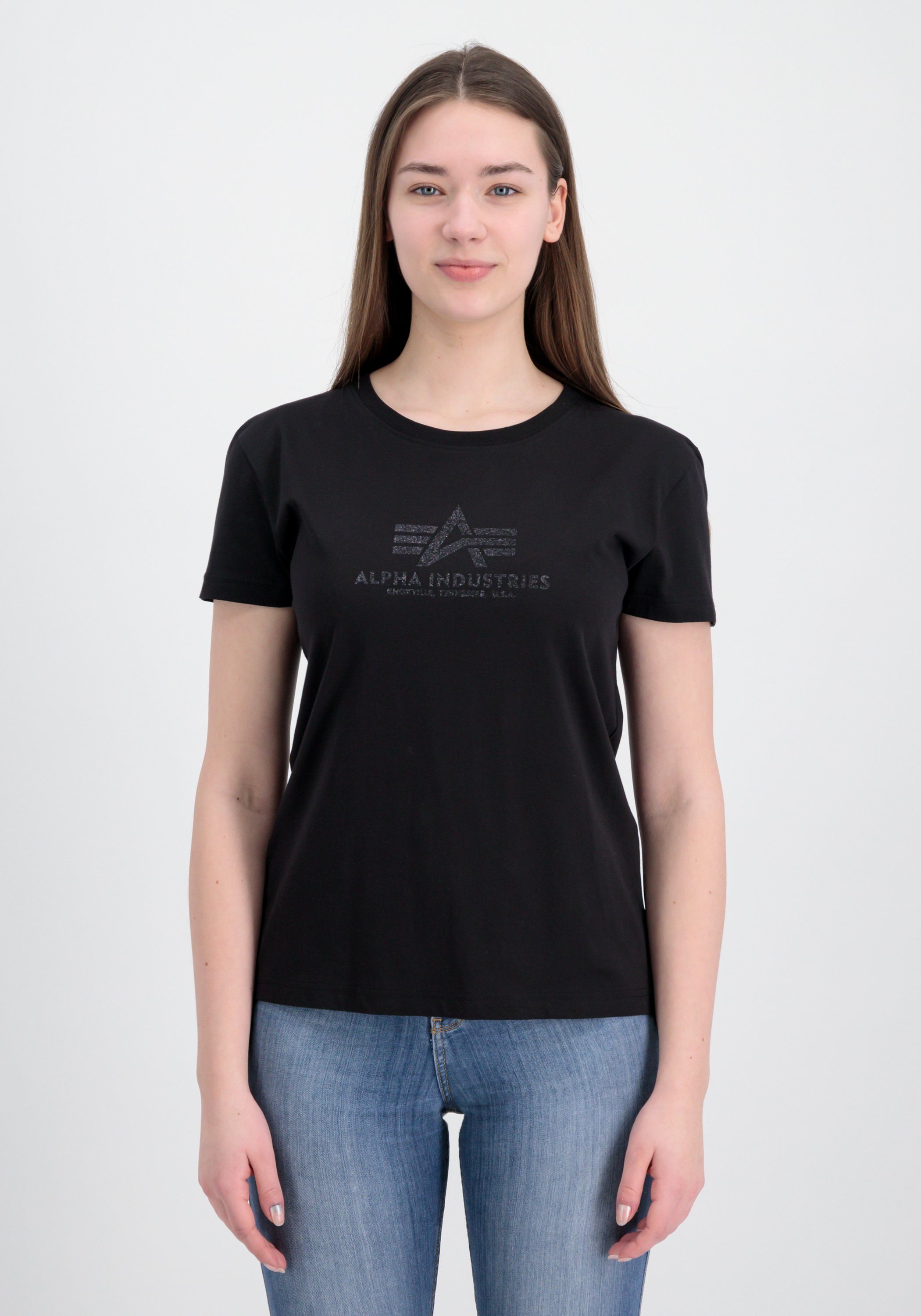 Alpha Industries T-shirt New Basic T-Shirt BL Glitter W