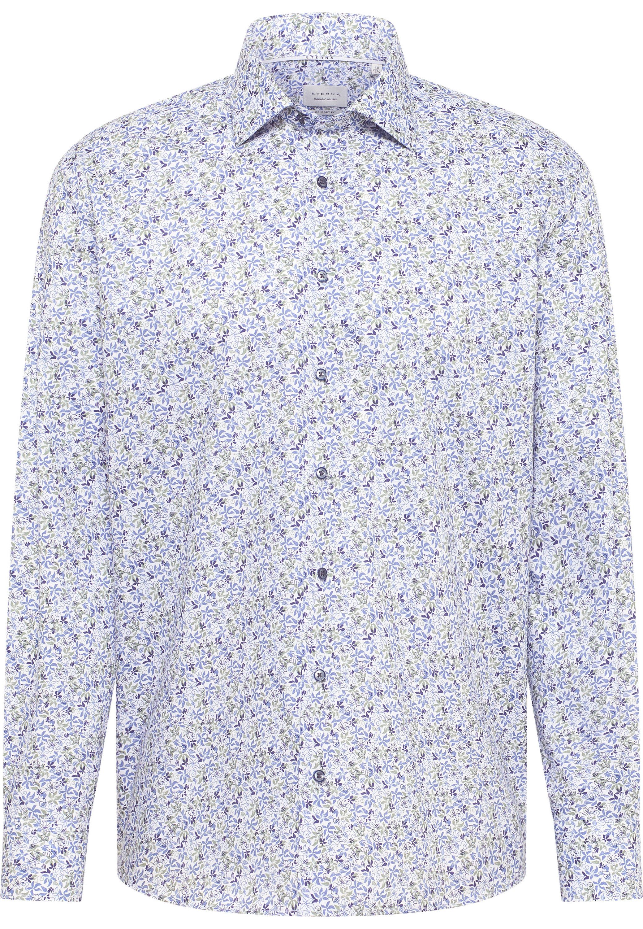 Eterna Overhemd met lange mouwen Comfort fit NON IRON (strijkvrij)