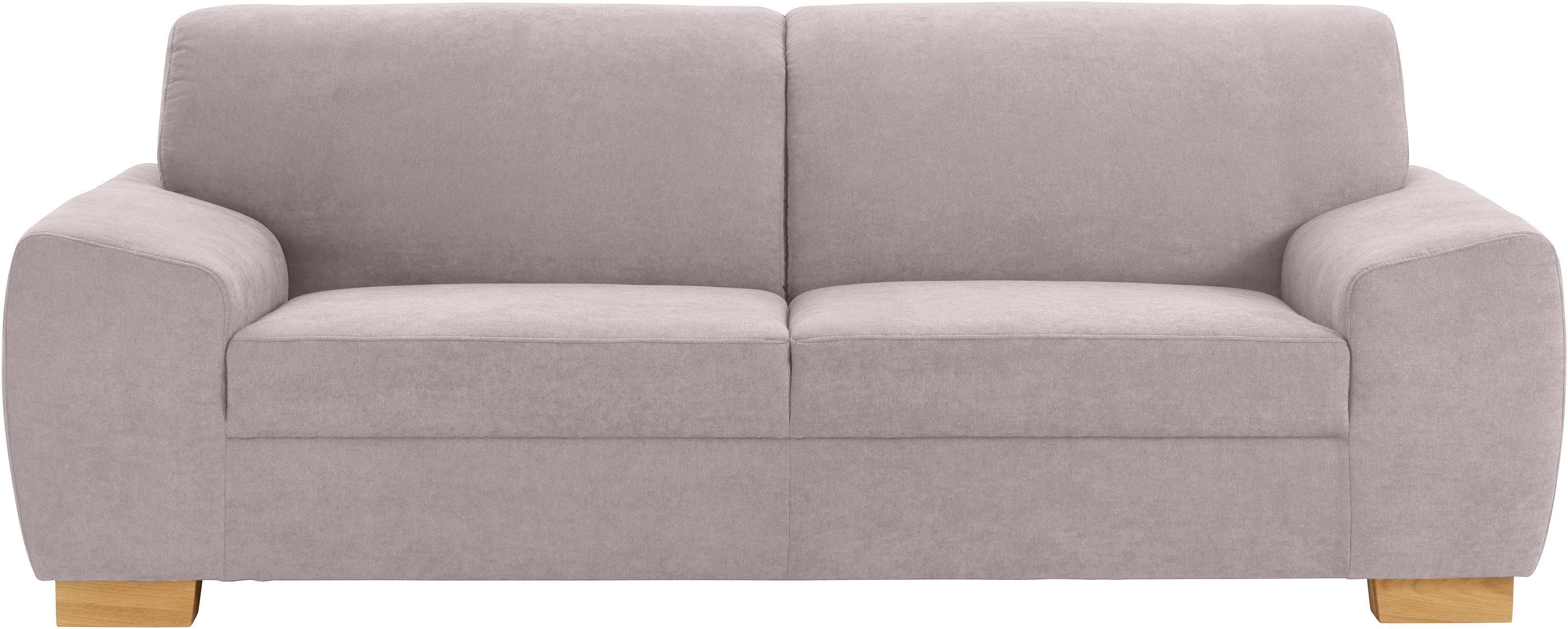 DOMO collection 2,5-zitsbank Incanto, kubistische vormentaal, comfortabel, platte armleuningen