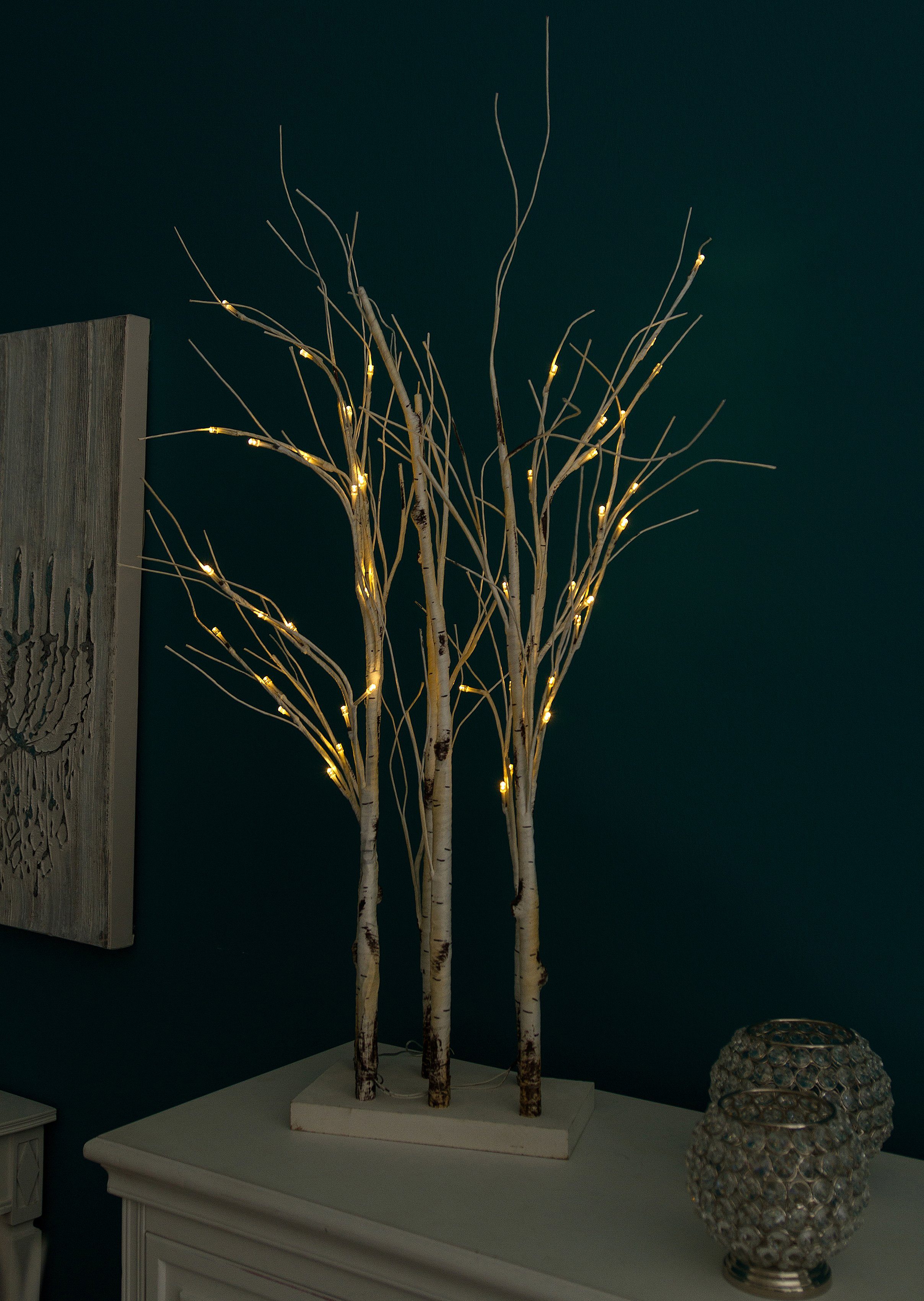 Myflair Möbel & Accessoires Deco-boom Divid, met LED-verlichting Ruimteverdeler, werkt op batterijen