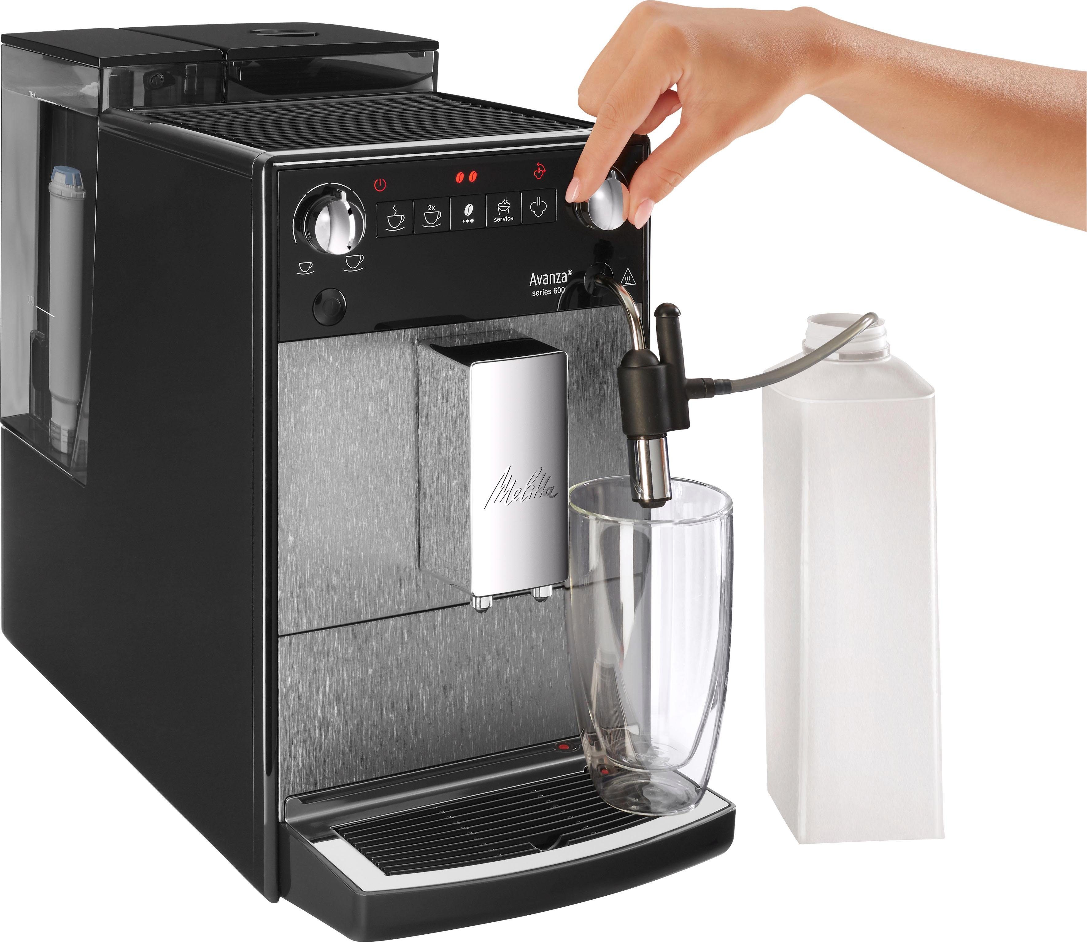 Melitta Volautomatisch koffiezetapparaat Avanza® F270-100 Mystic Titan, Compact, maar XL waterreservoir & XL bonenreservoir, melkschuim-systeem