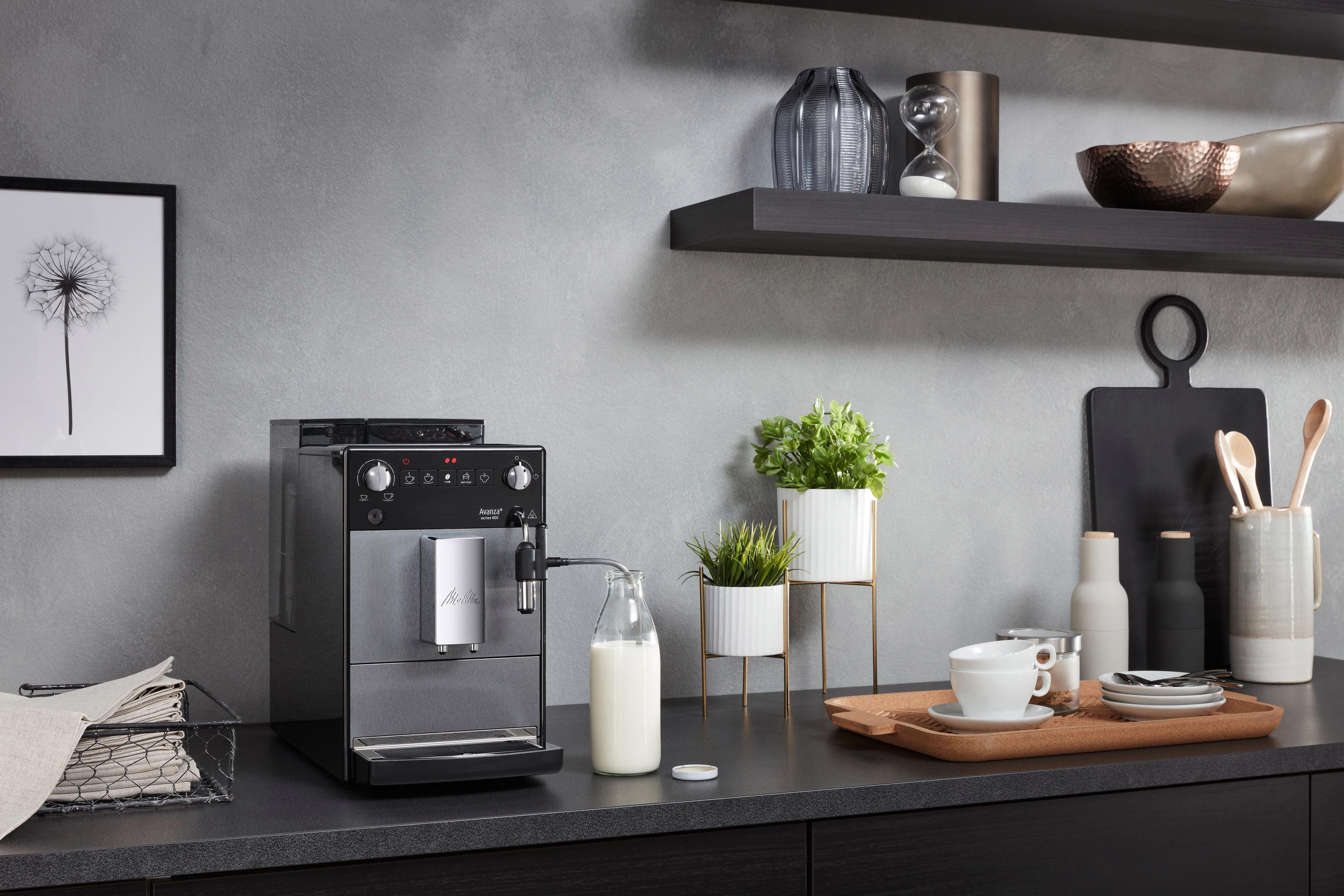 Melitta Volautomatisch koffiezetapparaat Avanza® F270-100 Mystic Titan, Compact, maar XL waterreservoir & XL bonenreservoir, melkschuim-systeem