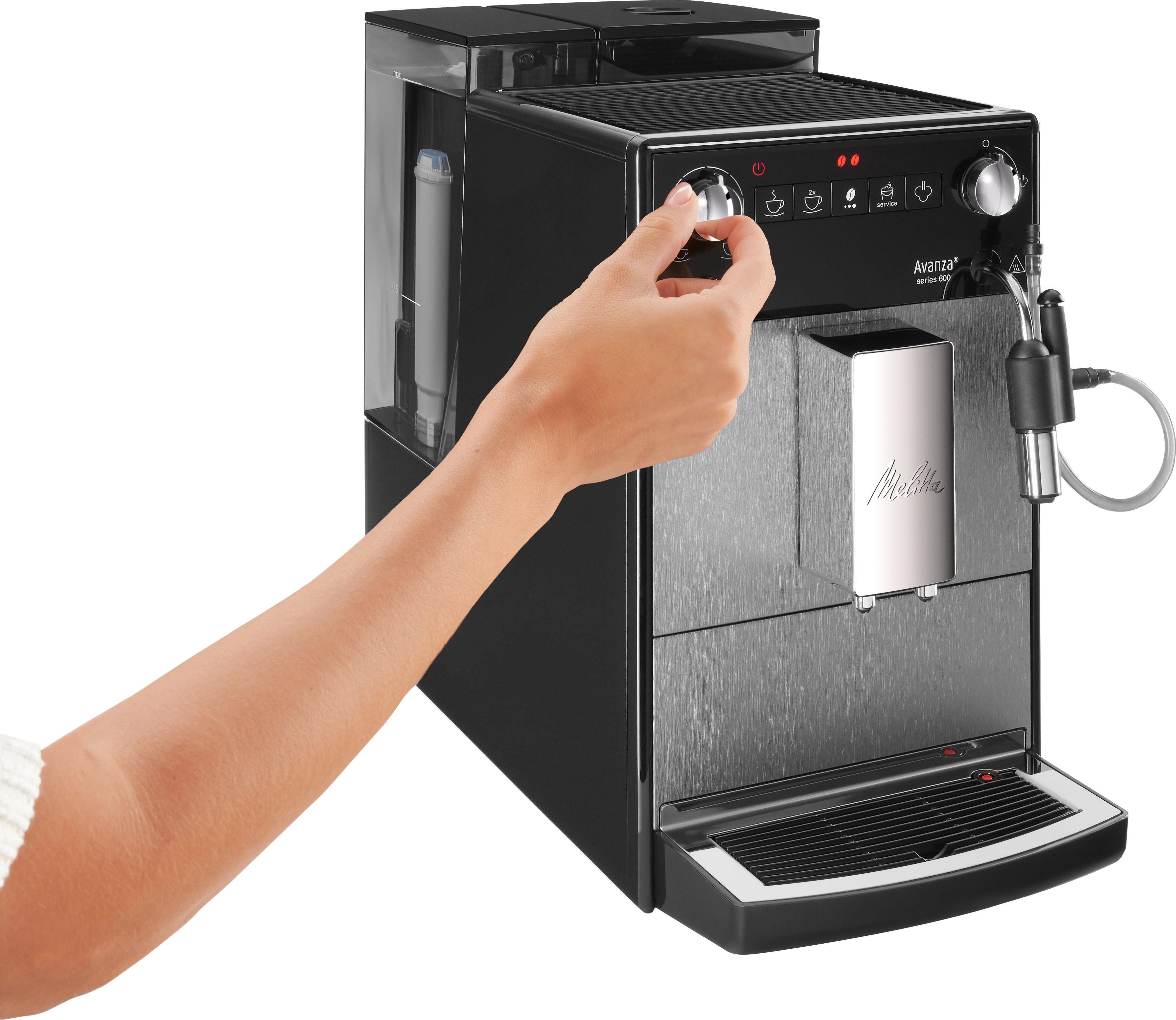 Melitta Volautomatisch koffiezetapparaat Avanza® F270-100 Mystic Titan, Compact, maar XL waterreservoir & XL bonenreservoir, melkschuim-systeem