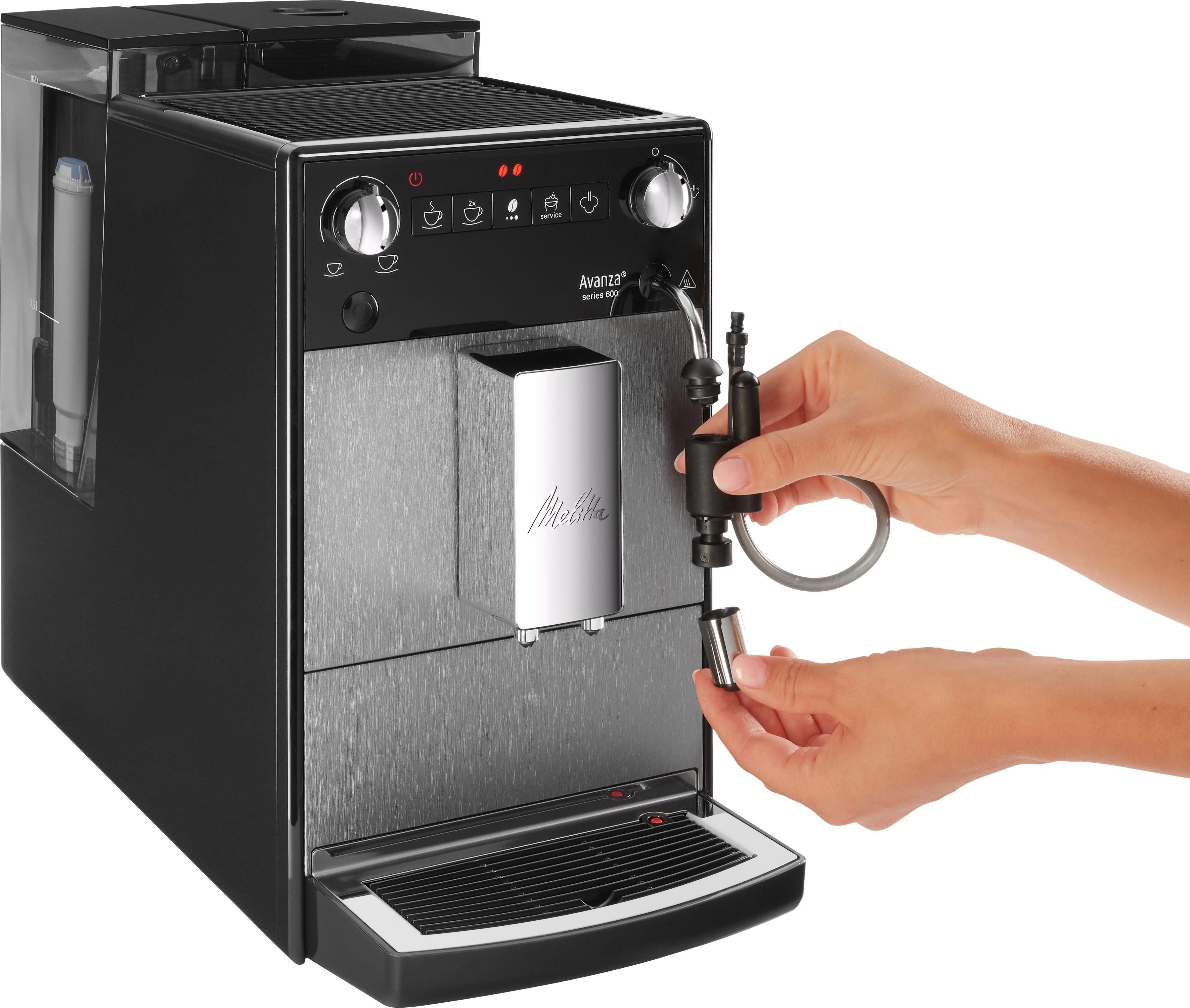 Melitta Volautomatisch koffiezetapparaat Avanza® F270-100 Mystic Titan, Compact, maar XL waterreservoir & XL bonenreservoir, melkschuim-systeem