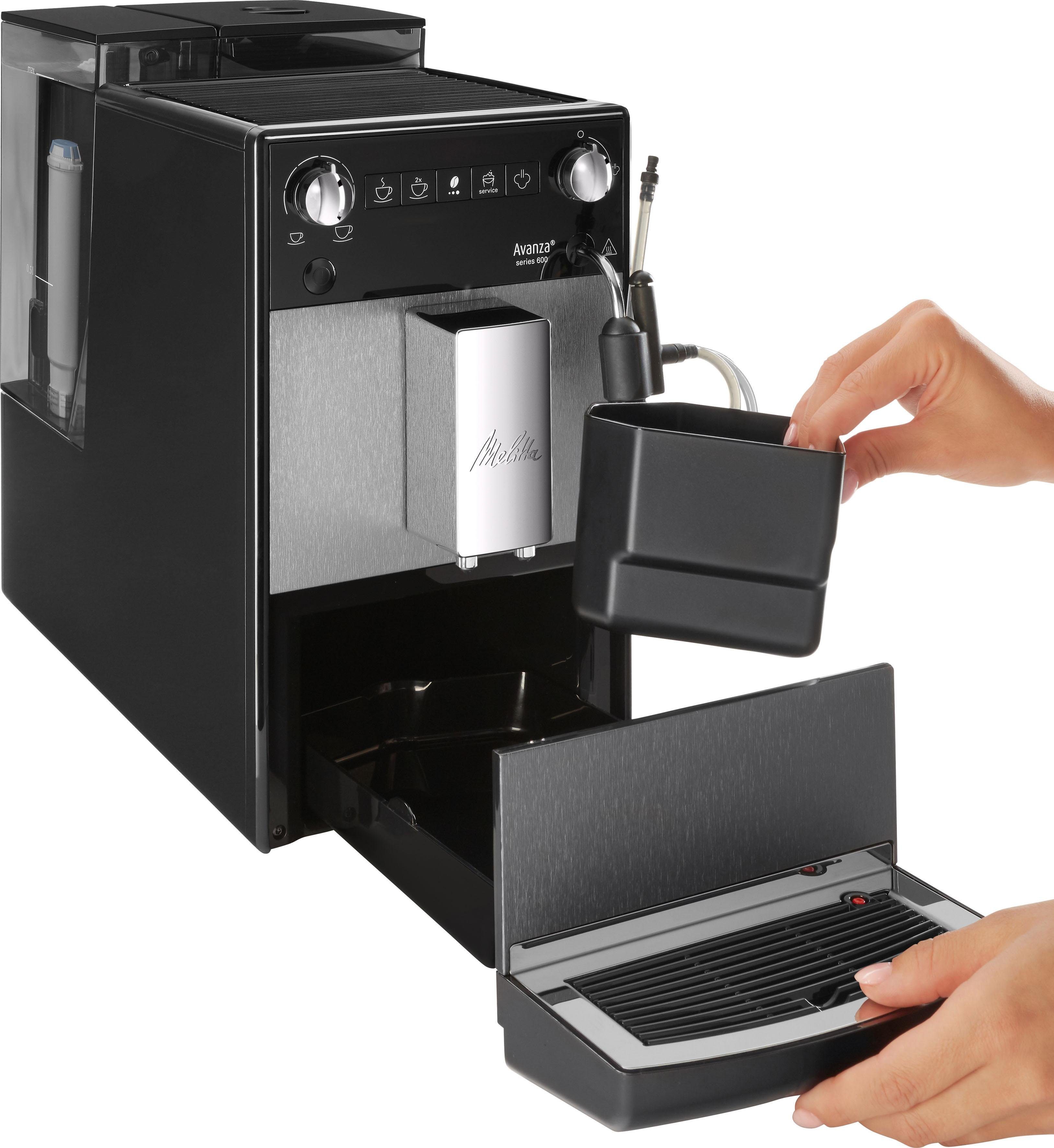 Melitta Volautomatisch koffiezetapparaat Avanza® F270-100 Mystic Titan, Compact, maar XL waterreservoir & XL bonenreservoir, melkschuim-systeem