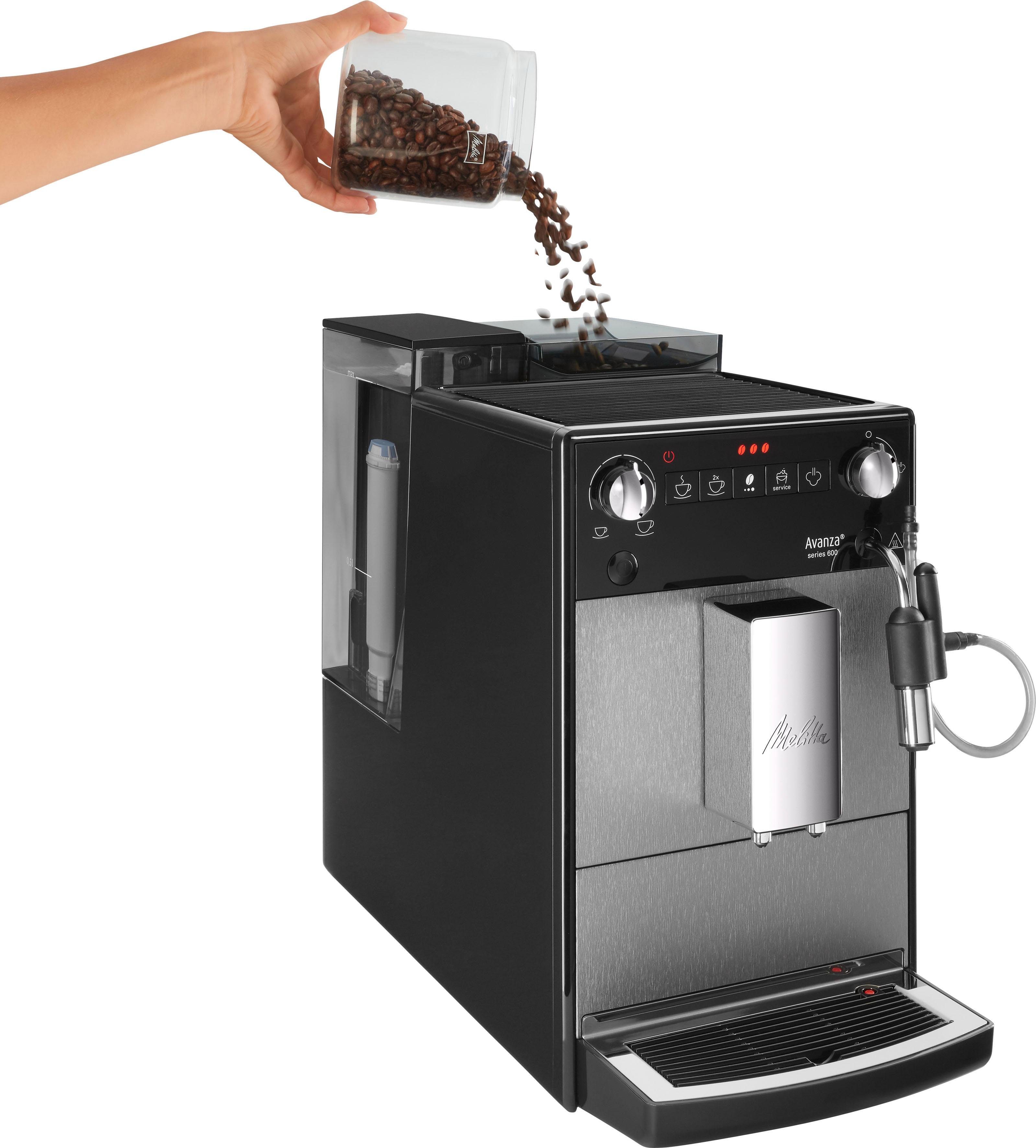Melitta Volautomatisch koffiezetapparaat Avanza® F270-100 Mystic Titan, Compact, maar XL waterreservoir & XL bonenreservoir, melkschuim-systeem