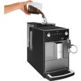 melitta volautomatisch koffiezetapparaat avanza f270-100 mystic titan, compact, maar xl waterreservoir  xl bonenreservoir, melkschuim-systeem zilver