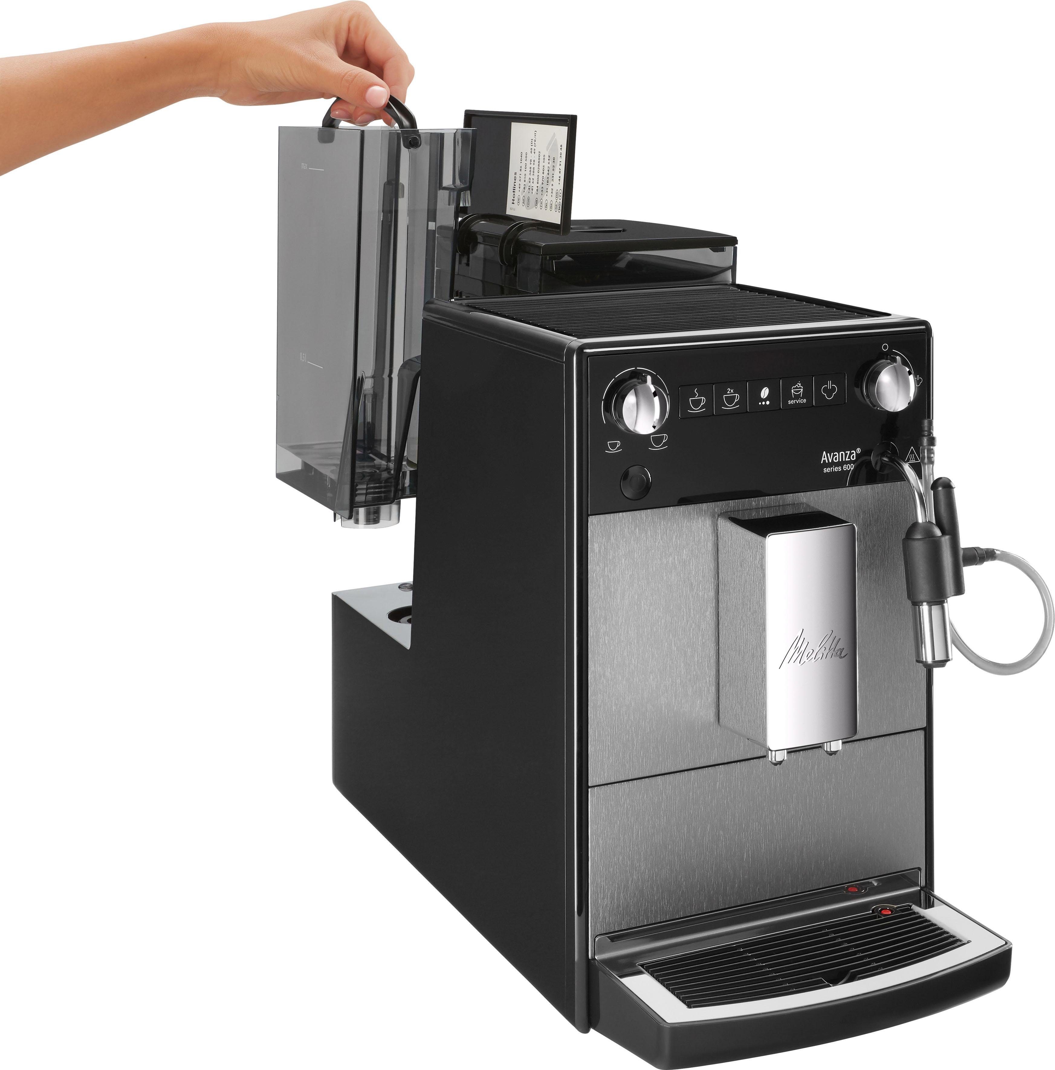 Melitta Volautomatisch koffiezetapparaat Avanza® F270-100 Mystic Titan, Compact, maar XL waterreservoir & XL bonenreservoir, melkschuim-systeem
