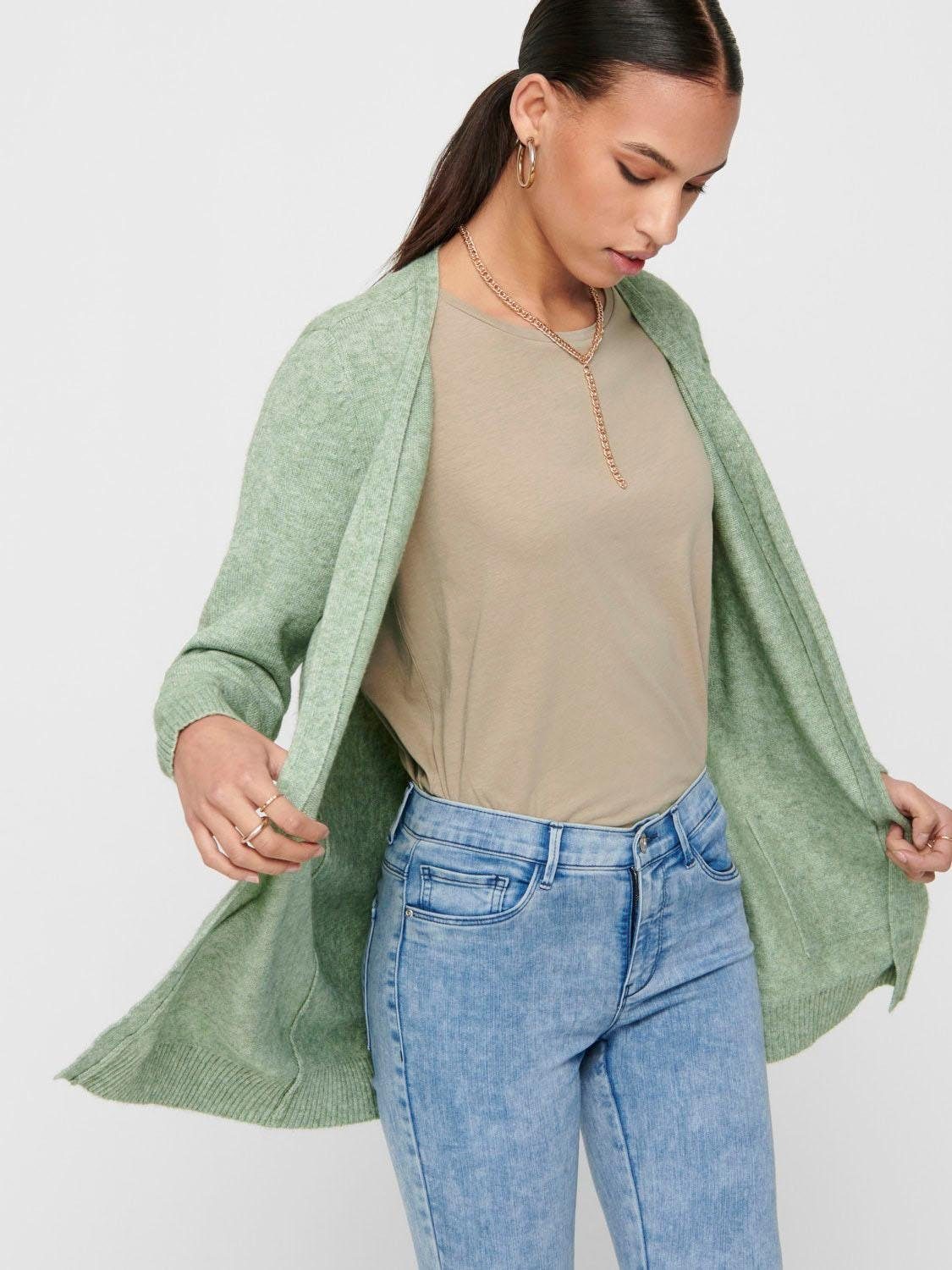 Only Vest ONLLESLY L/S OPEN CARDIGAN KNT NOOS