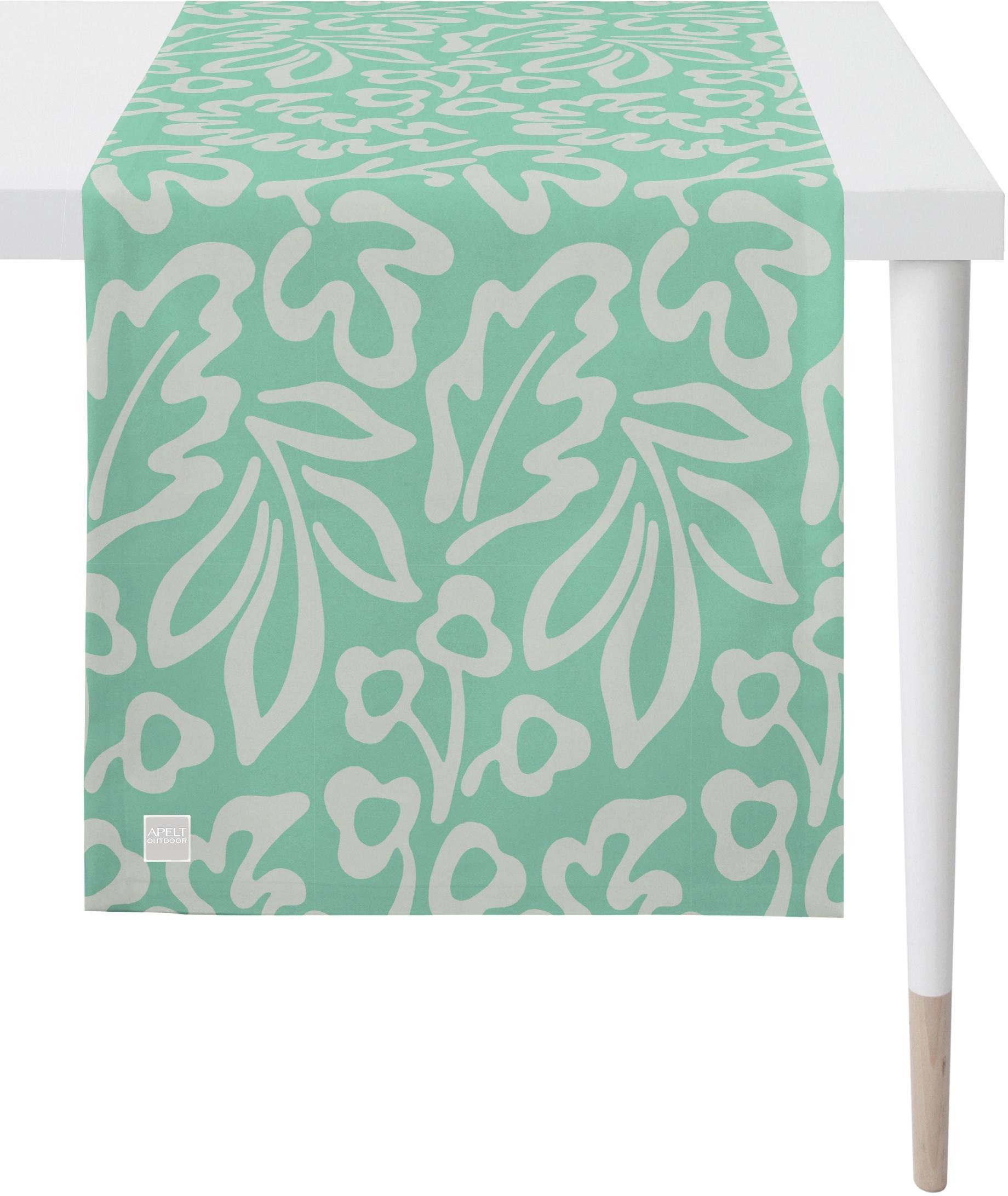 APELT Tafelloper 3971 outdoor, zomerdecoratie, zomer (1 stuk) tafelkleden maat 46x135 cm groen