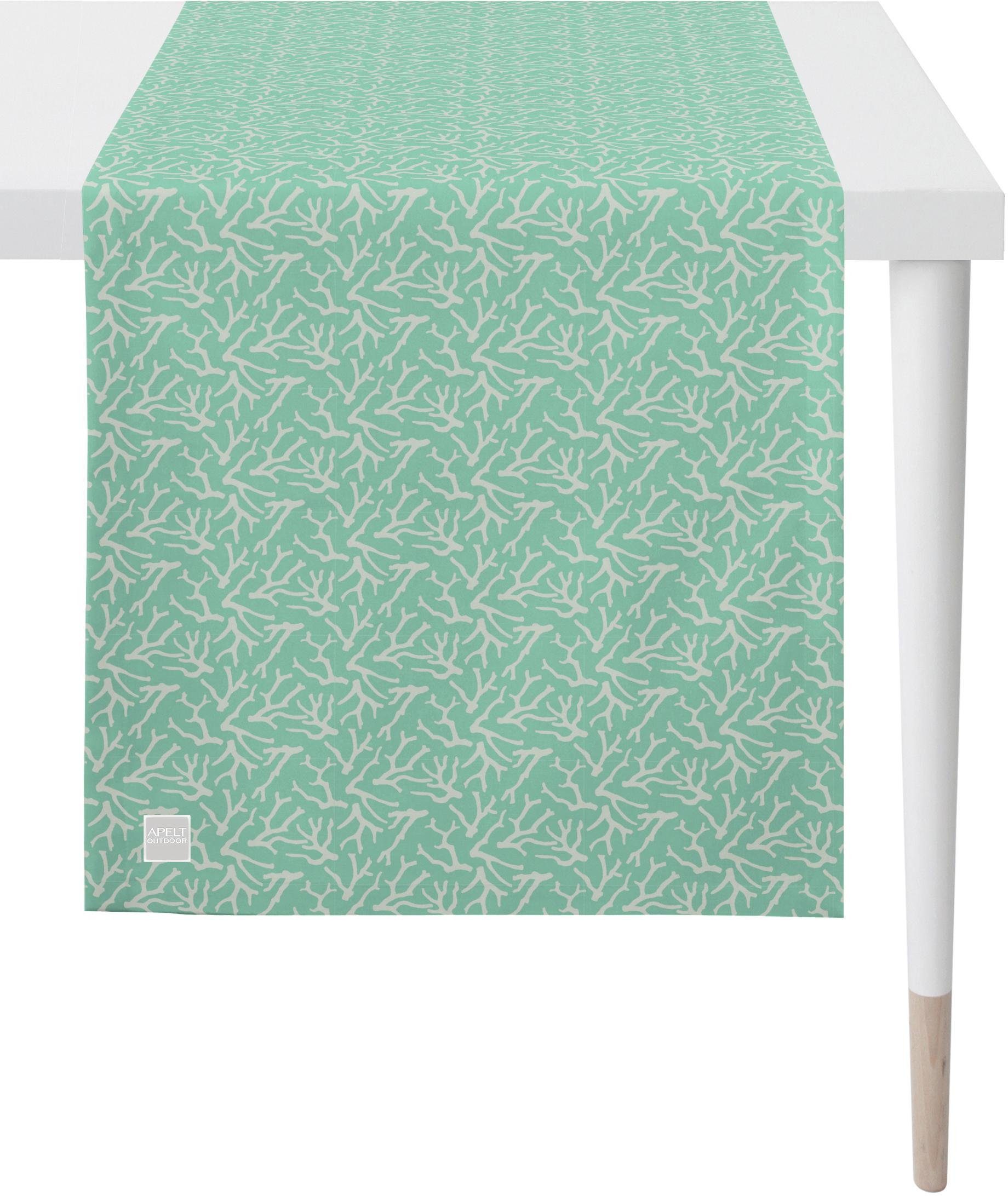 APELT Tafelloper 3970 outdoor, zomerdecoratie, zomer (1 stuk) tafelkleden maat 46x135 cm groen