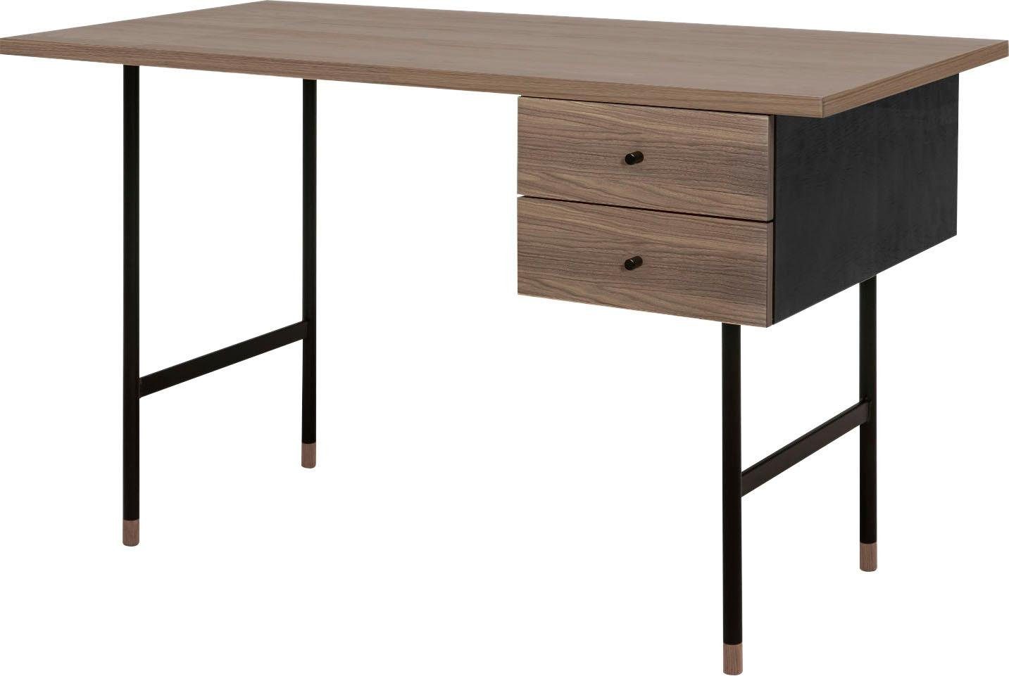 Woodman Bureau Daniel Laden met soft-closefunctie, poten van metaal