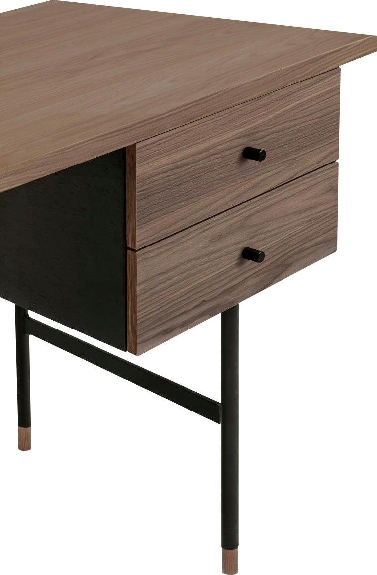 Woodman Bureau Daniel Laden met soft-closefunctie, poten van metaal