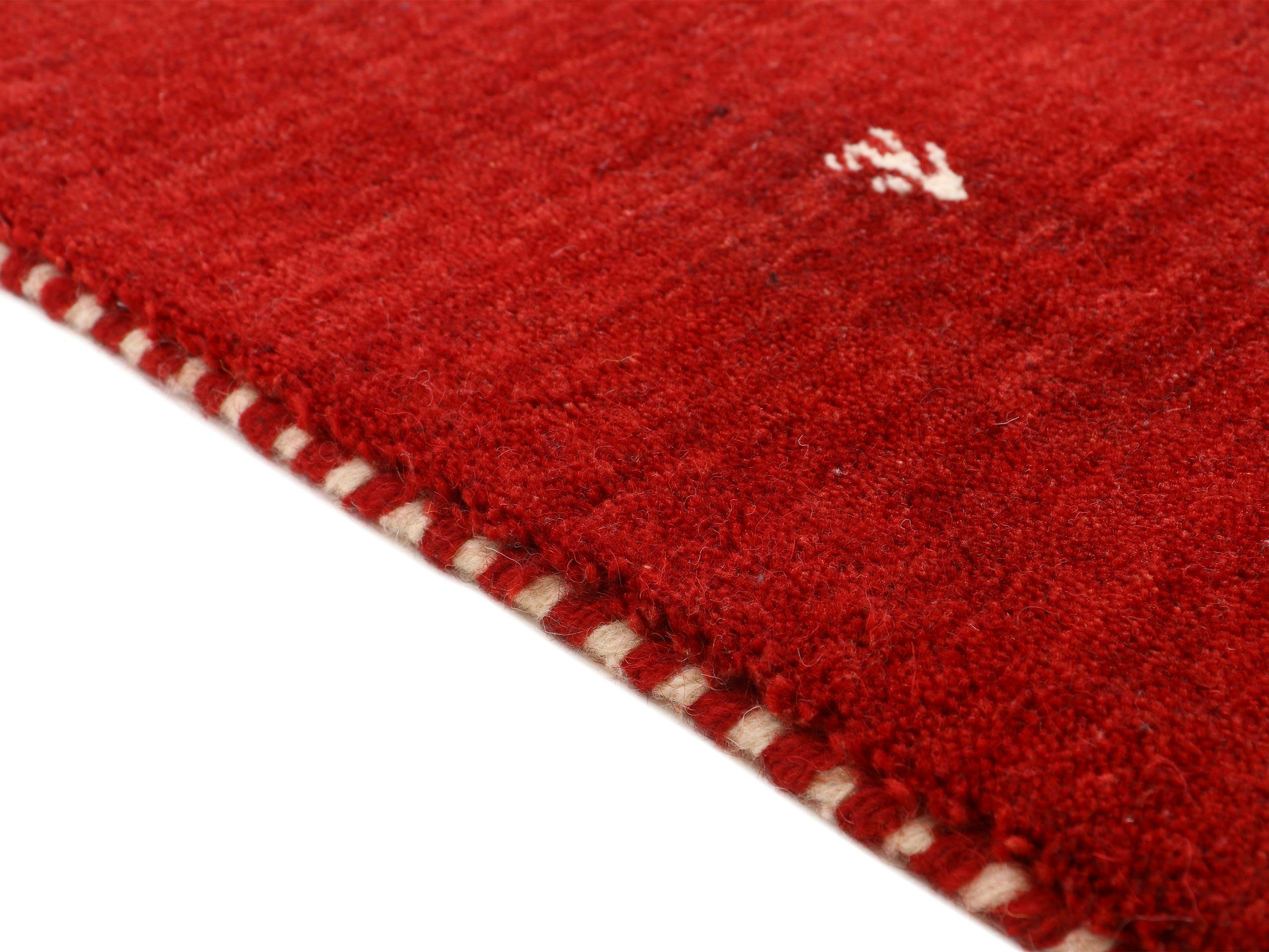 carpetfine Wollen kleed Gabbeh Uni, ook als loper verkrijgbaar