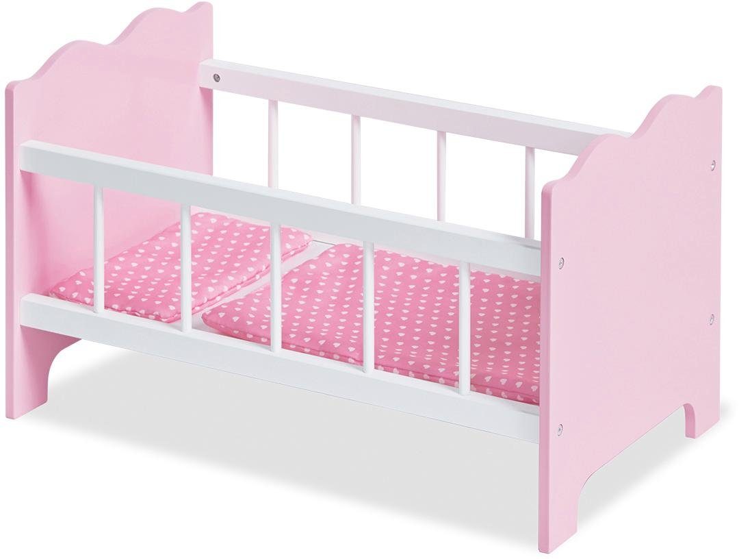 Pinolino® Poppenbed Houten speelgoed, jasmijn (set, 4-delig)