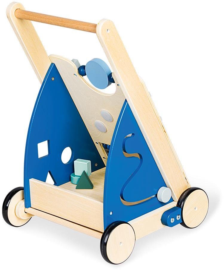 Pinolino® Loopkar Houten speelgoed, Titus, blauw