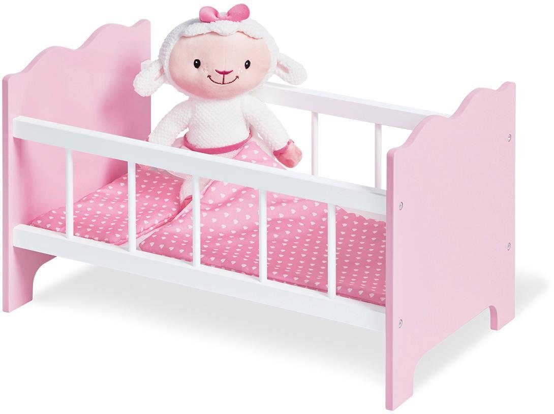 Pinolino® Poppenbed Houten speelgoed, jasmijn (set, 4-delig)