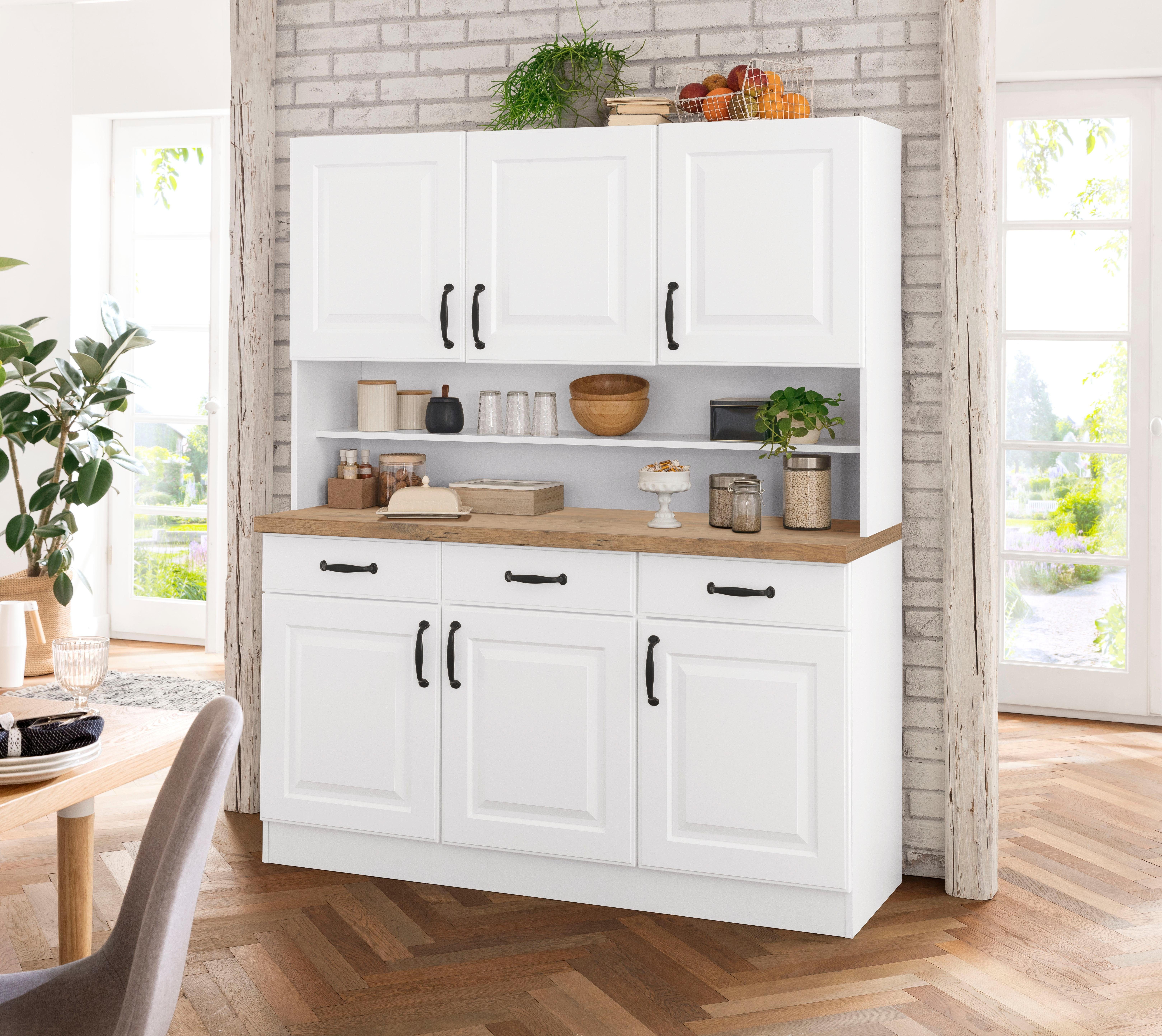 wiho Küchen Keukenbuffet Erla 150 cm breed met vakkenfront