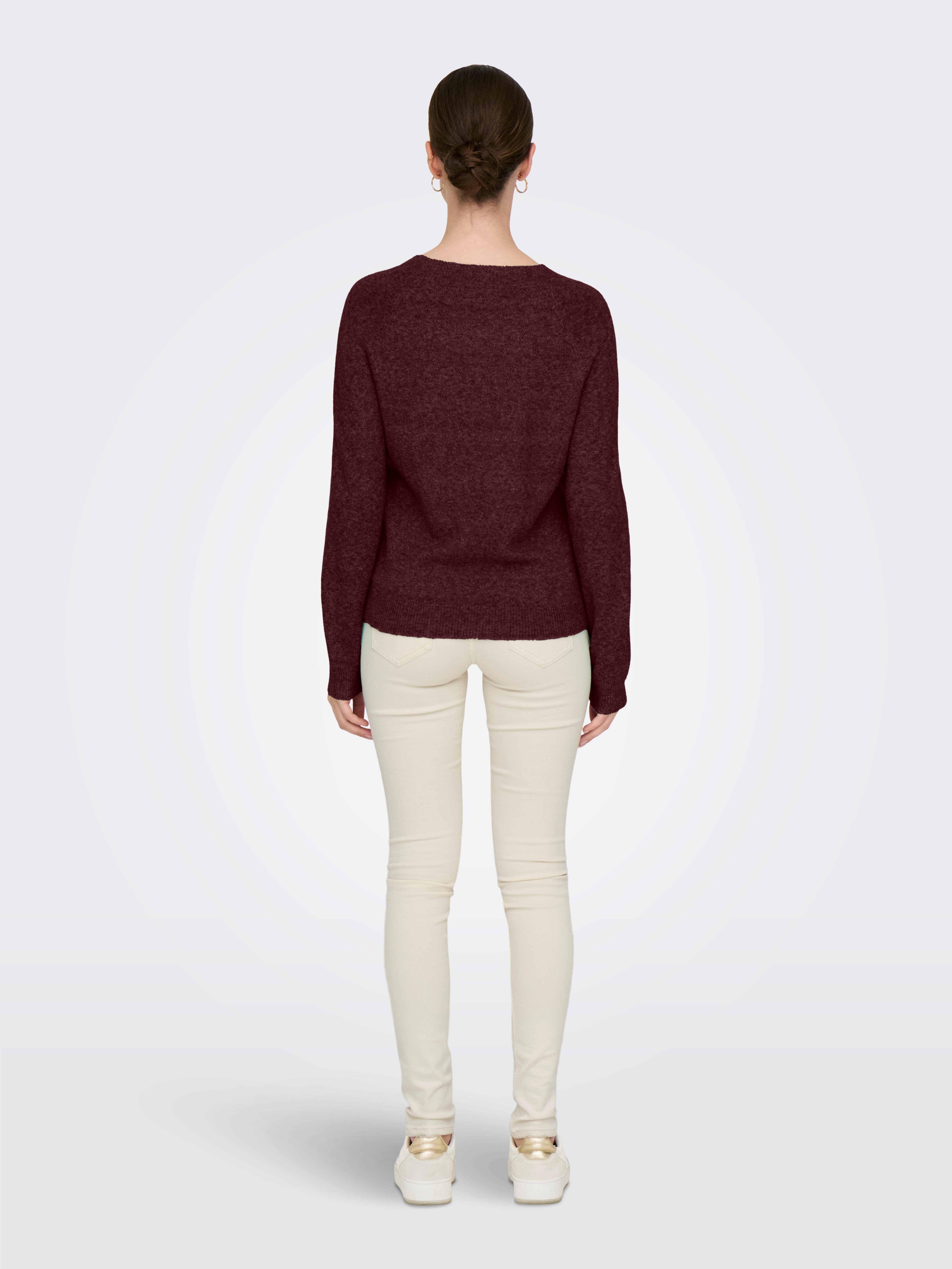 Only Trui met ronde hals ONLRICA LIFE L/S PULLOVER KNT NOOS