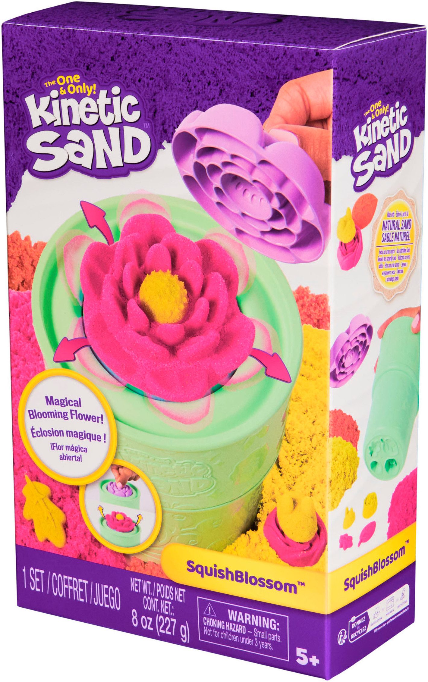 Spin Master Knutselset Kinetic Sand - Squish Blumen Set