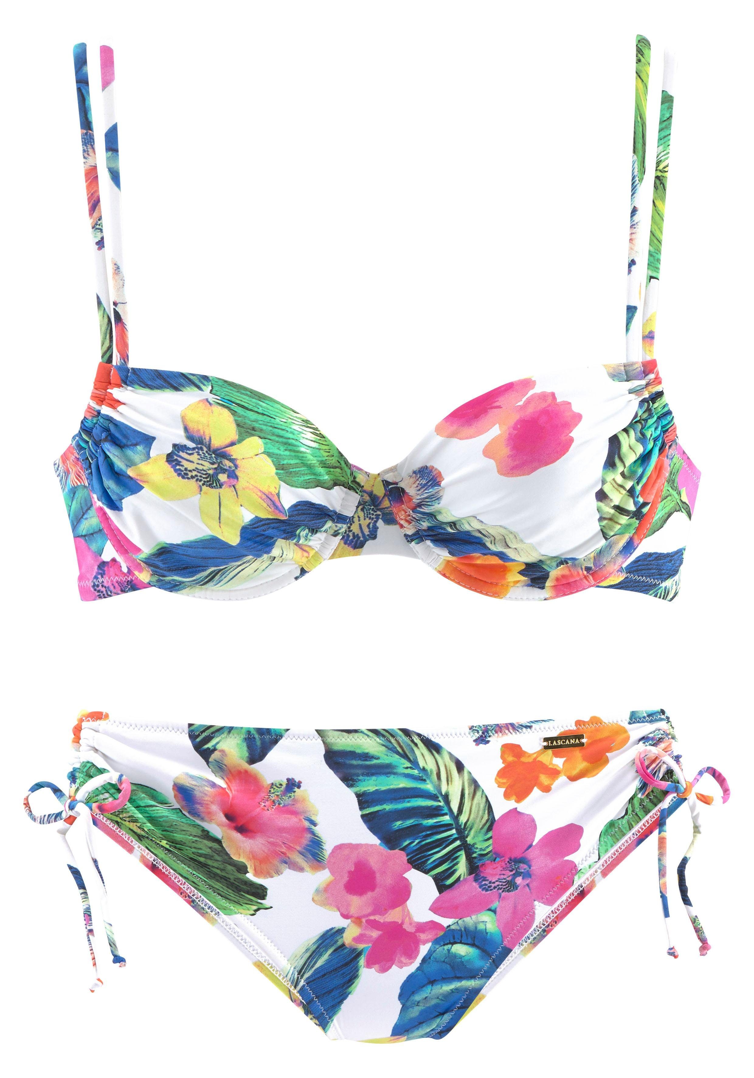 Lascana Beugelbikini zomers gedessineerd