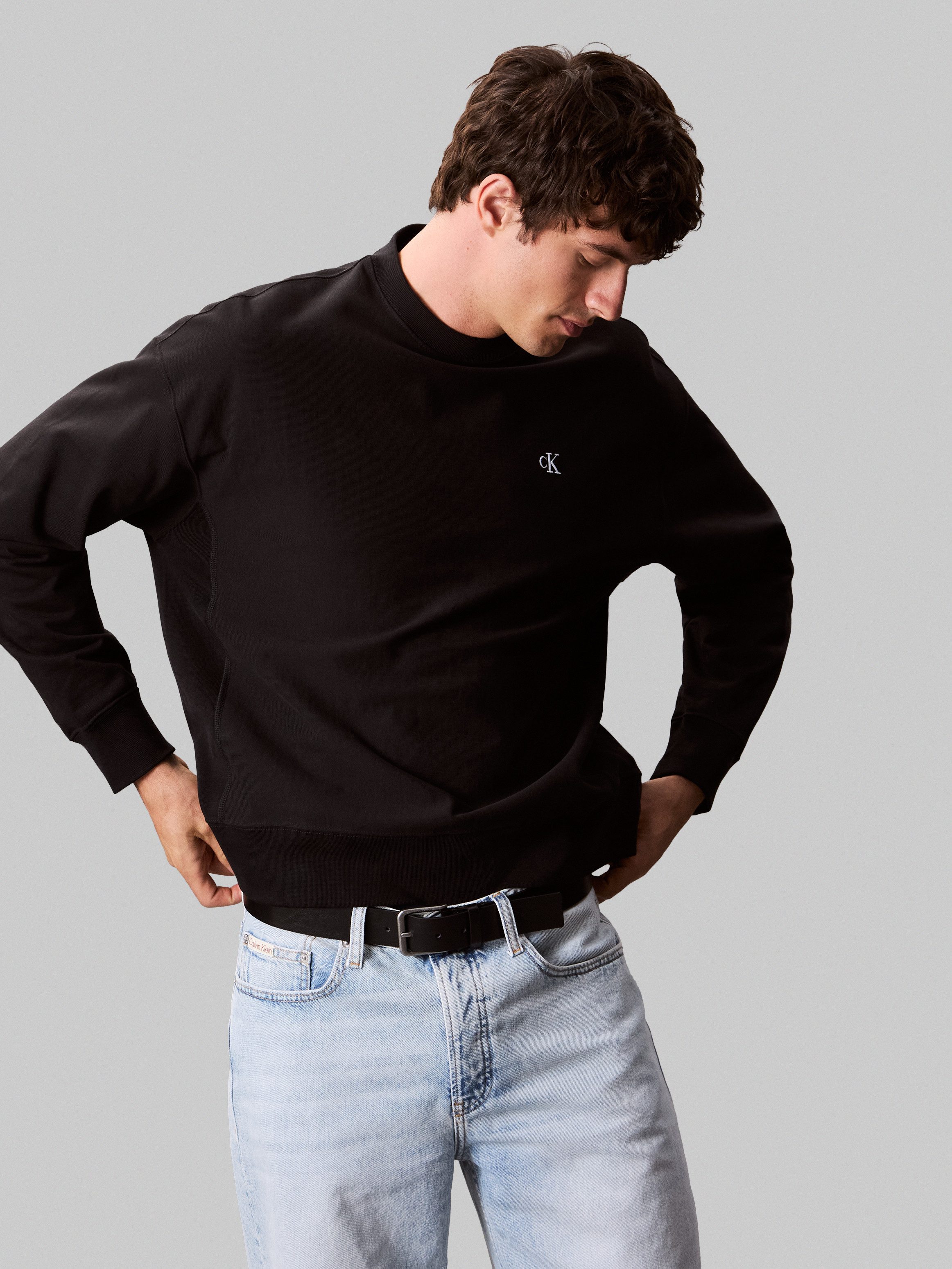 Calvin Klein Sweatshirt PRMM TRRY MNGRM CN S
