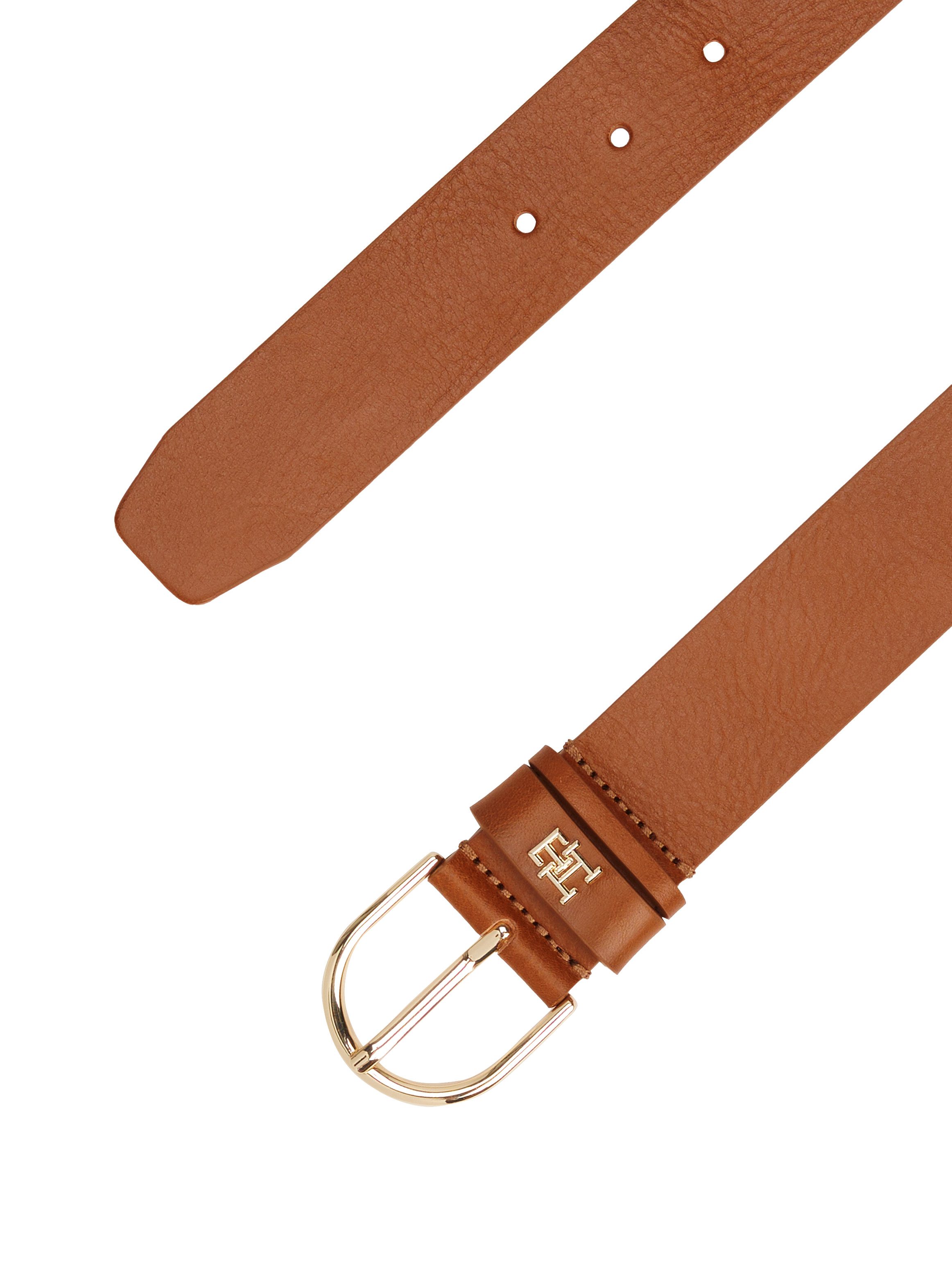 Tommy Hilfiger Leren riem ESSENTIAL EFFORTLESS 3.5 Ovale eenvoudig pin sluiting, logo-embleem