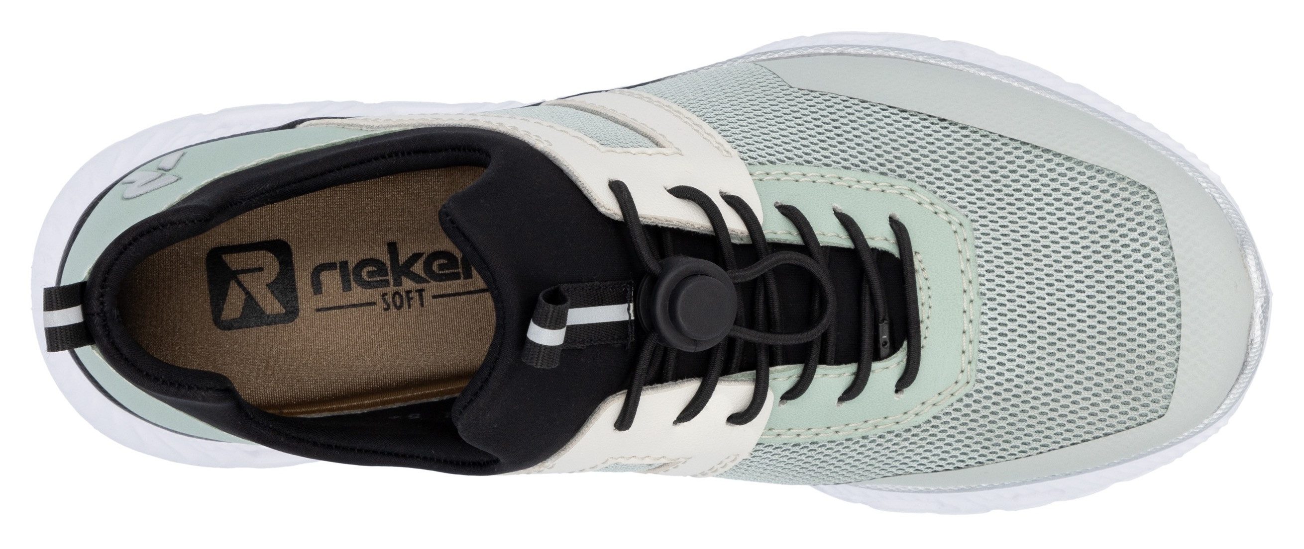 RIEKER Sport Slip-on sneakers Chunky slipper, vrijetijdsschoen in vegan verwerking