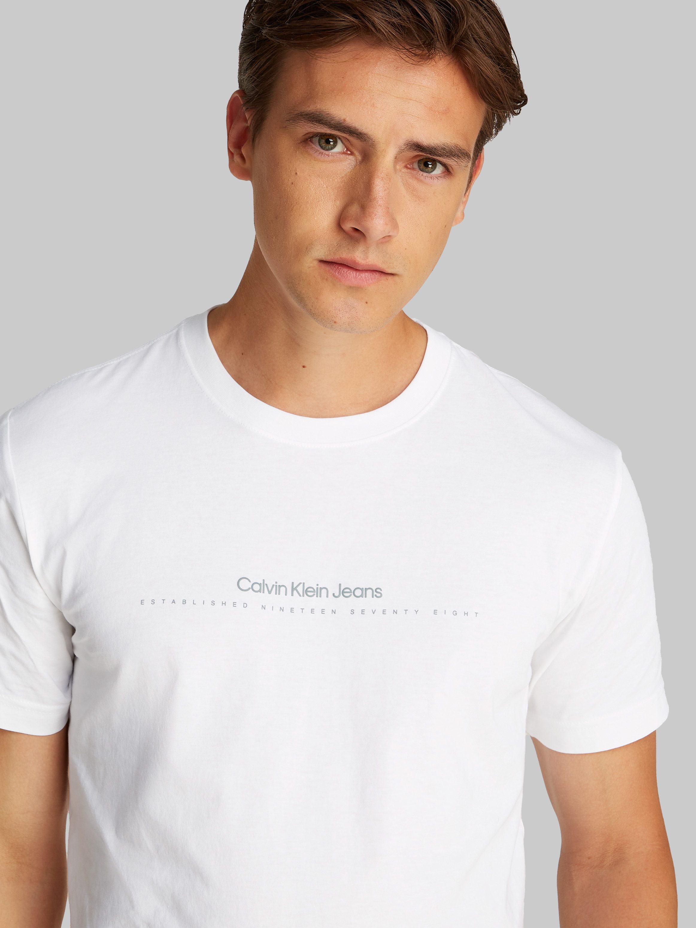 Calvin Klein Shirt met ronde hals MINIMAL LOGO TEE