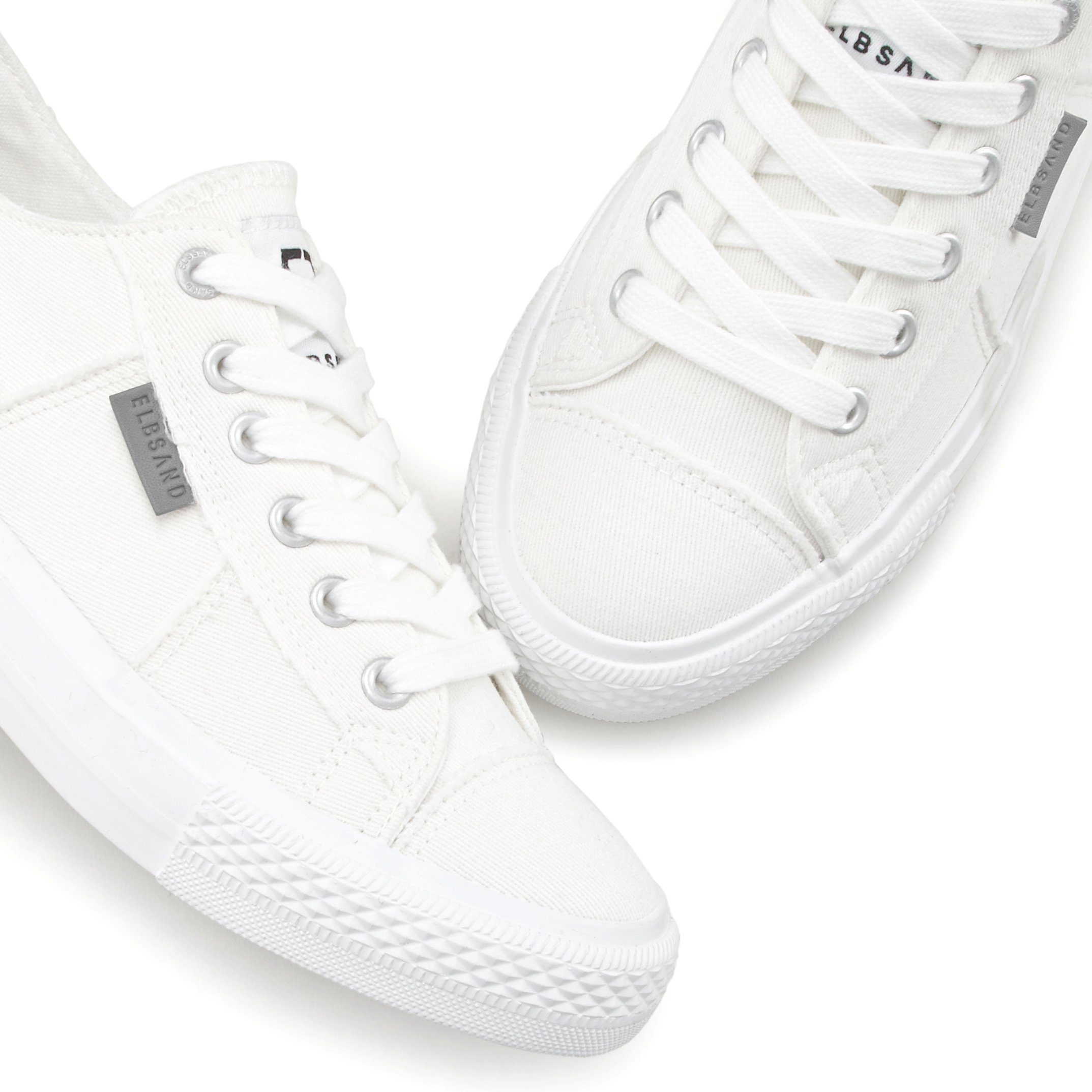 Elbsand Sneakers Veterschoen, vrijetijdsschoen van textiel, used-look VEGAN