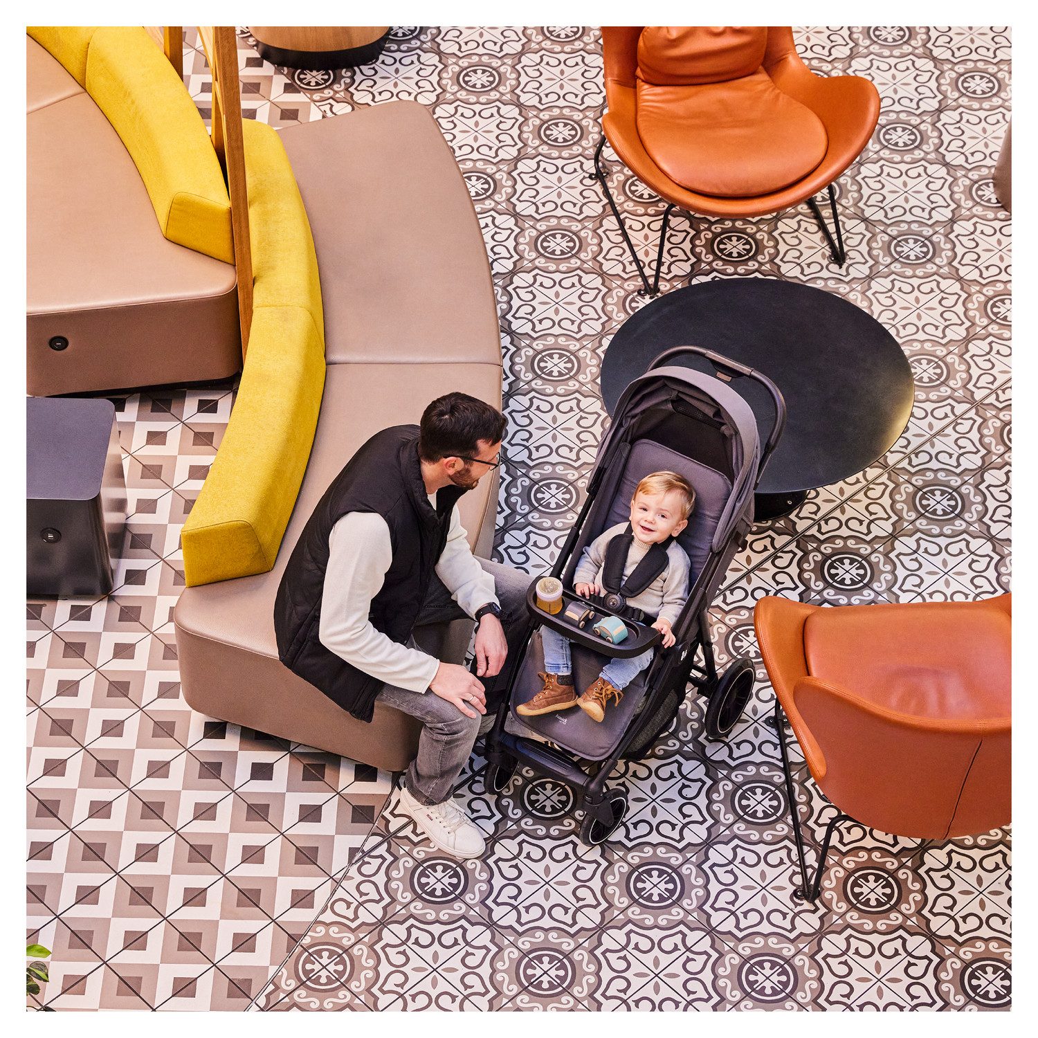 Hauck Kinder-buggy Shop N Care, Dusty Blue tot 22 kg belastbaar, compatibel met babyschaal