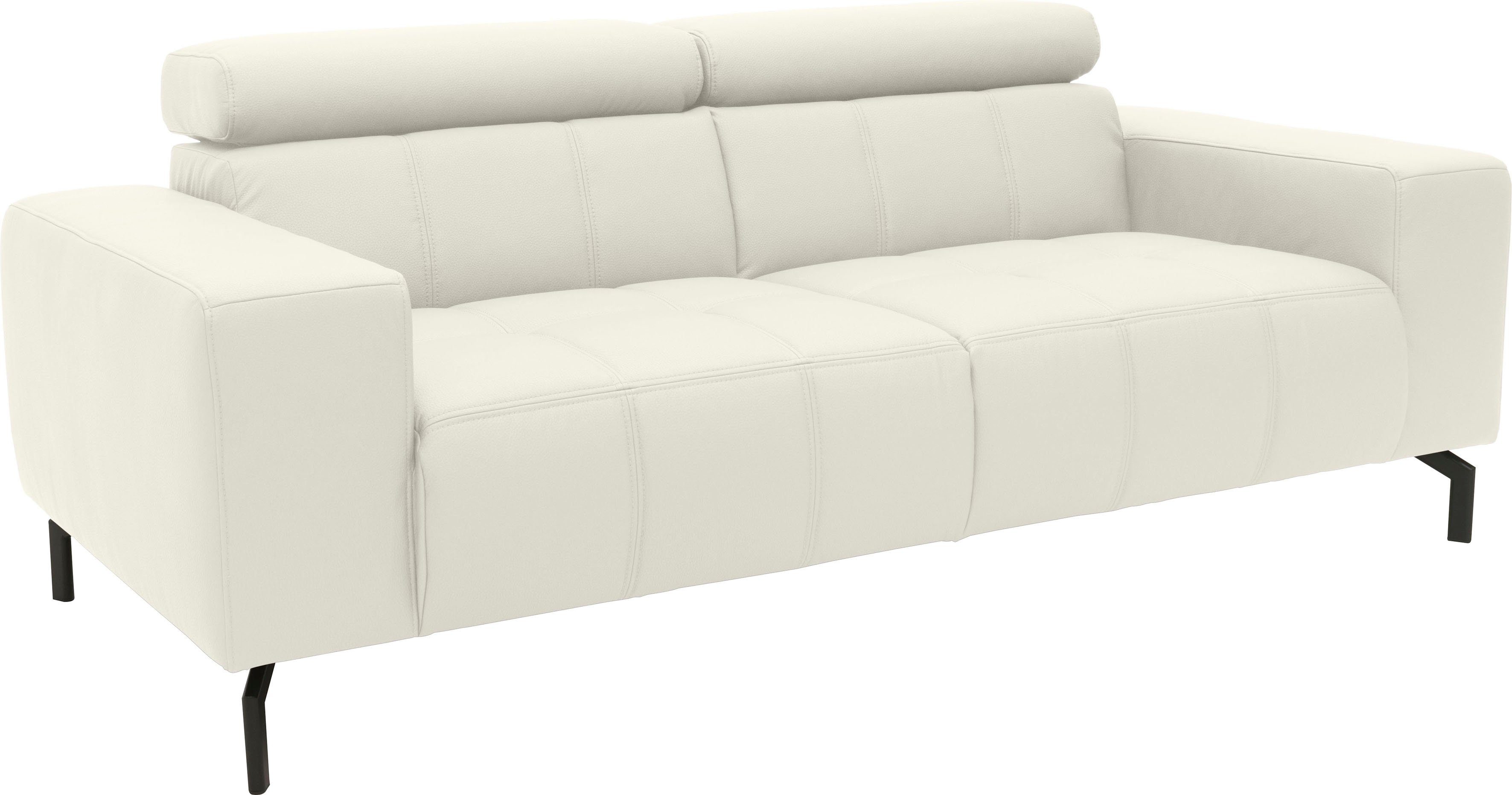 DOMO collection 2-zitsbank Cunelli tijdloos en elegant, moderne zitnaden als designelement,
