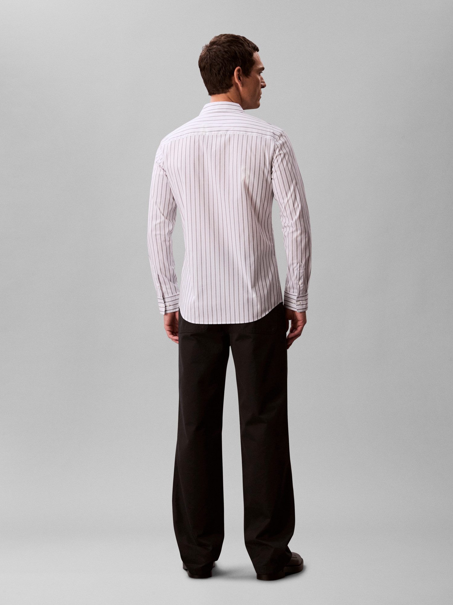 Calvin Klein Businessoverhemd LS MULTI STRIPE STRETCH SLIM SHI