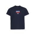levi's plus t-shirt big graphic tee met logo-frontprint blauw