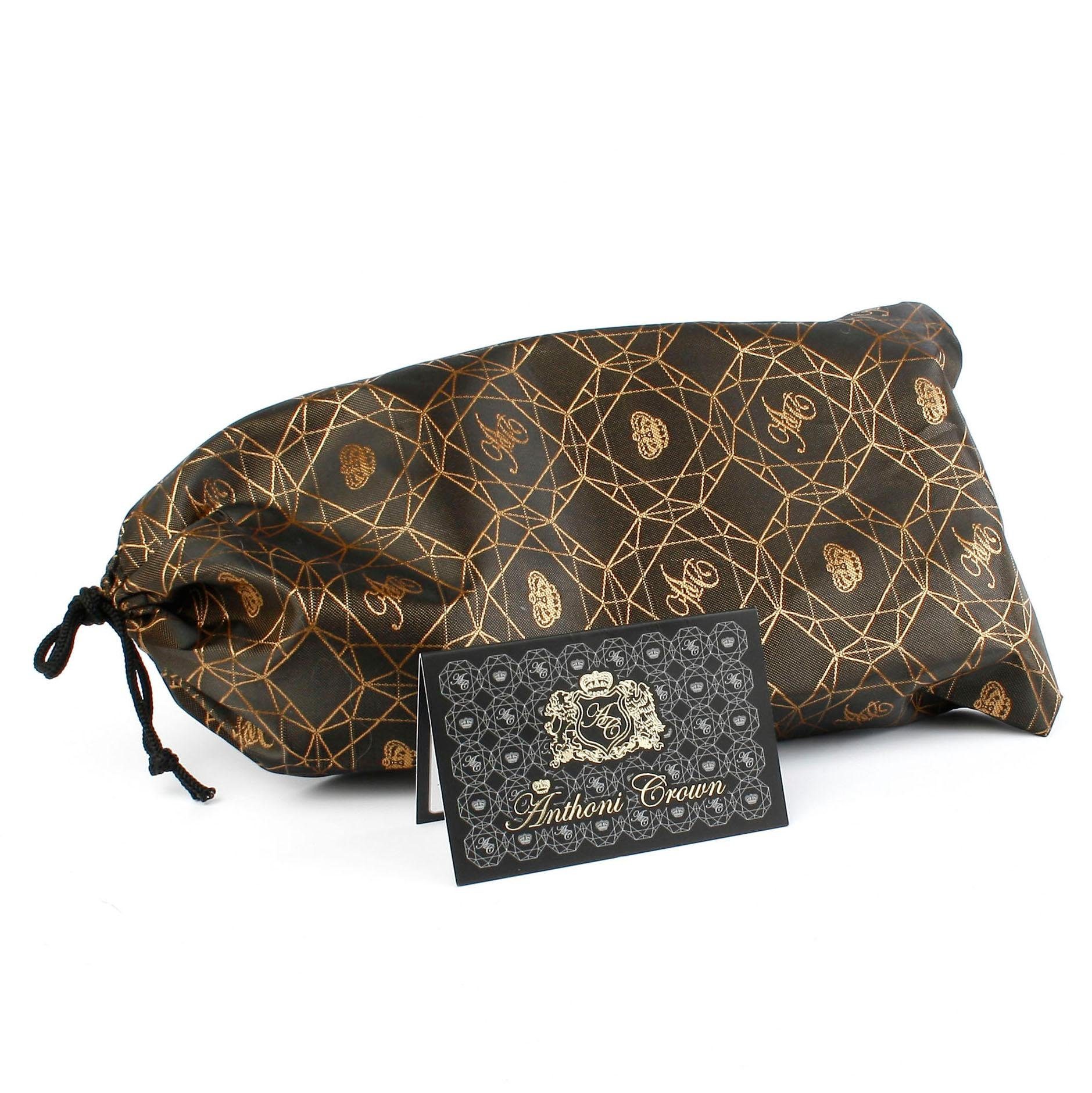 Anthoni Crown Leren riem met luxueuze siergesp