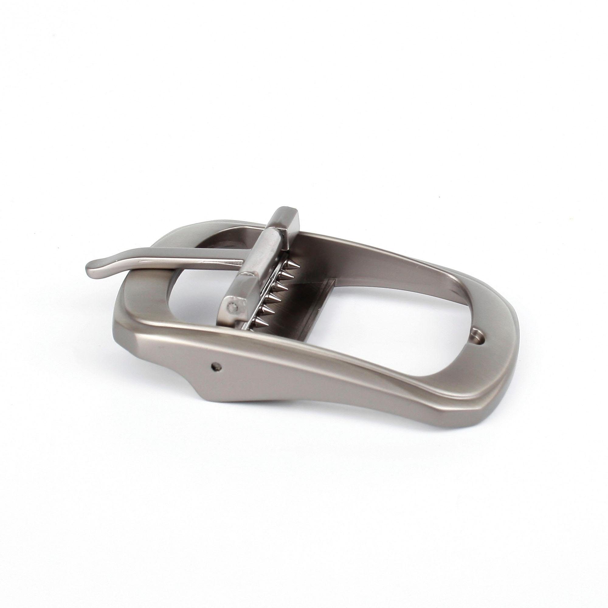 Anthoni Crown Leren riem met matte gesp, gebombeerd